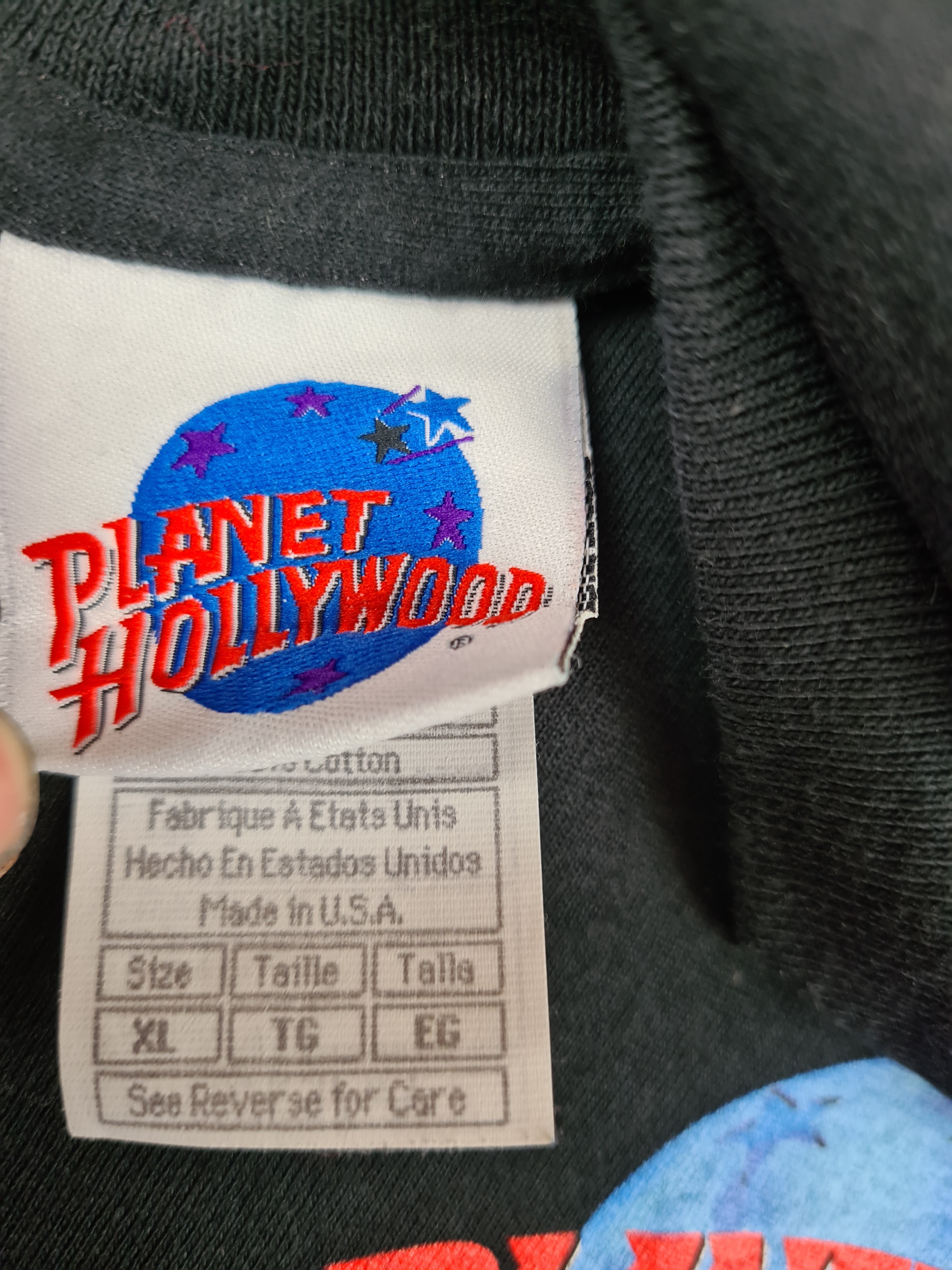 Rare! Vintage Planet Hollywood Shirt 1991 New York XL - RareRags