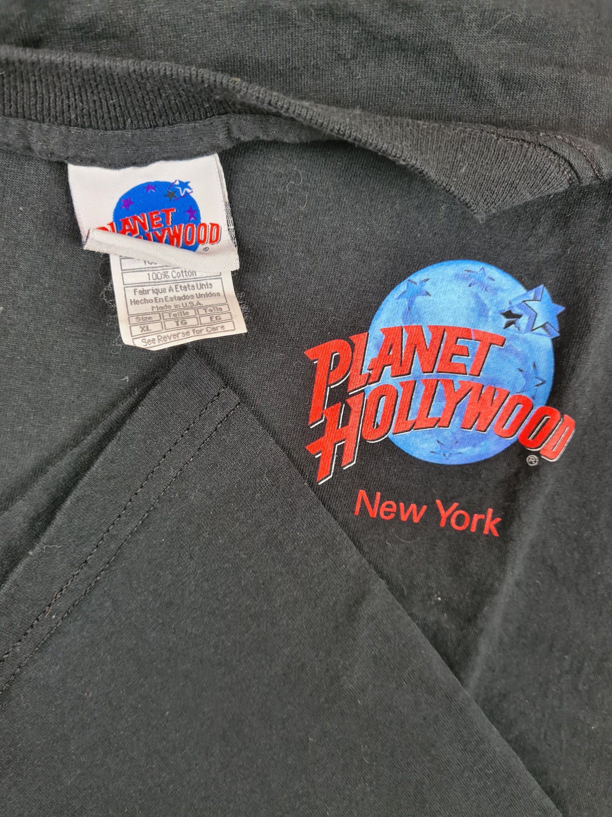 Rare! Vintage Planet Hollywood Shirt 1991 New York Statue of Liberty  XL - RareRags