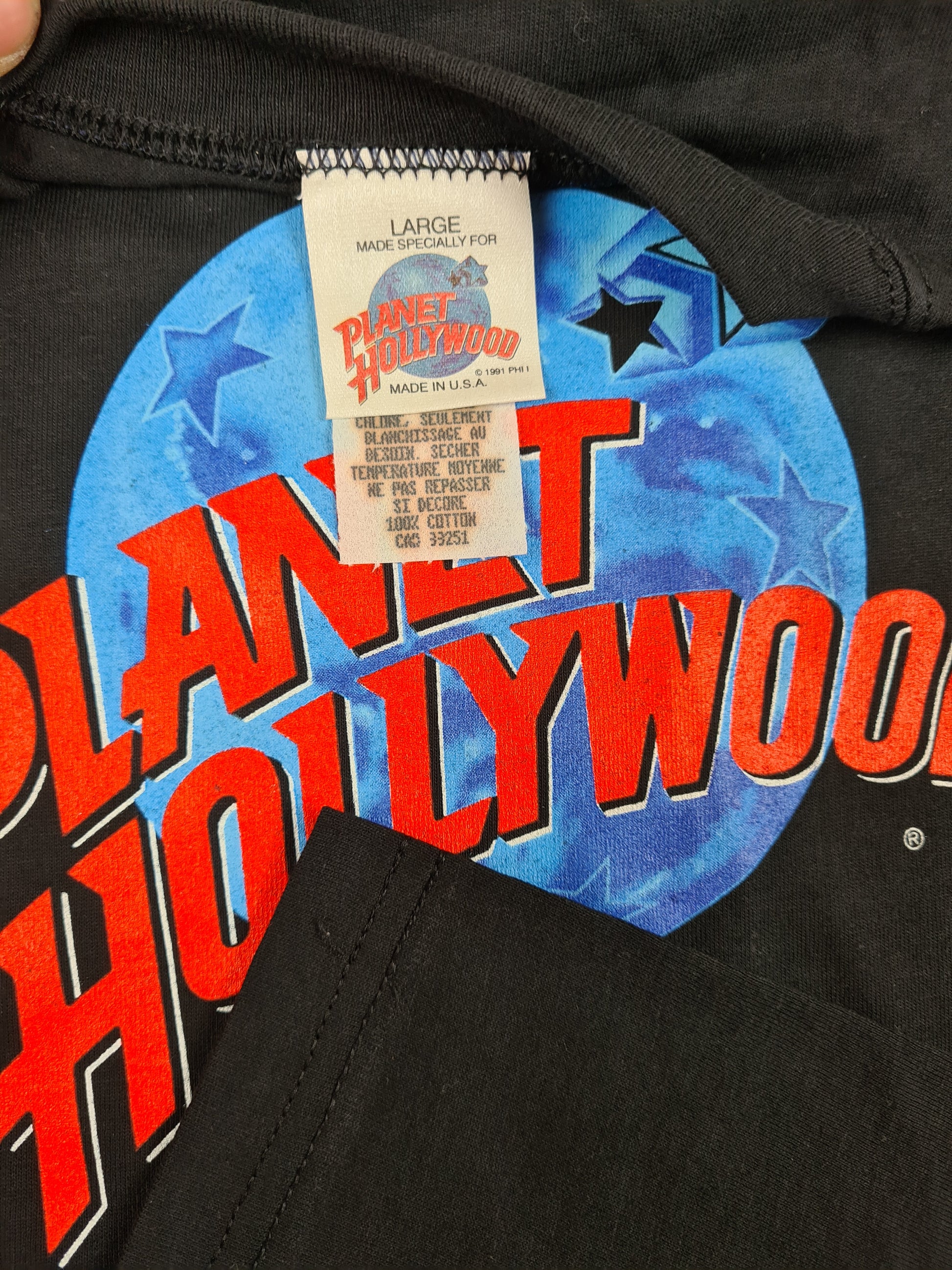 Rare! Vintage Planet Hollywood Shirt 1991 Vancouver L - RareRags