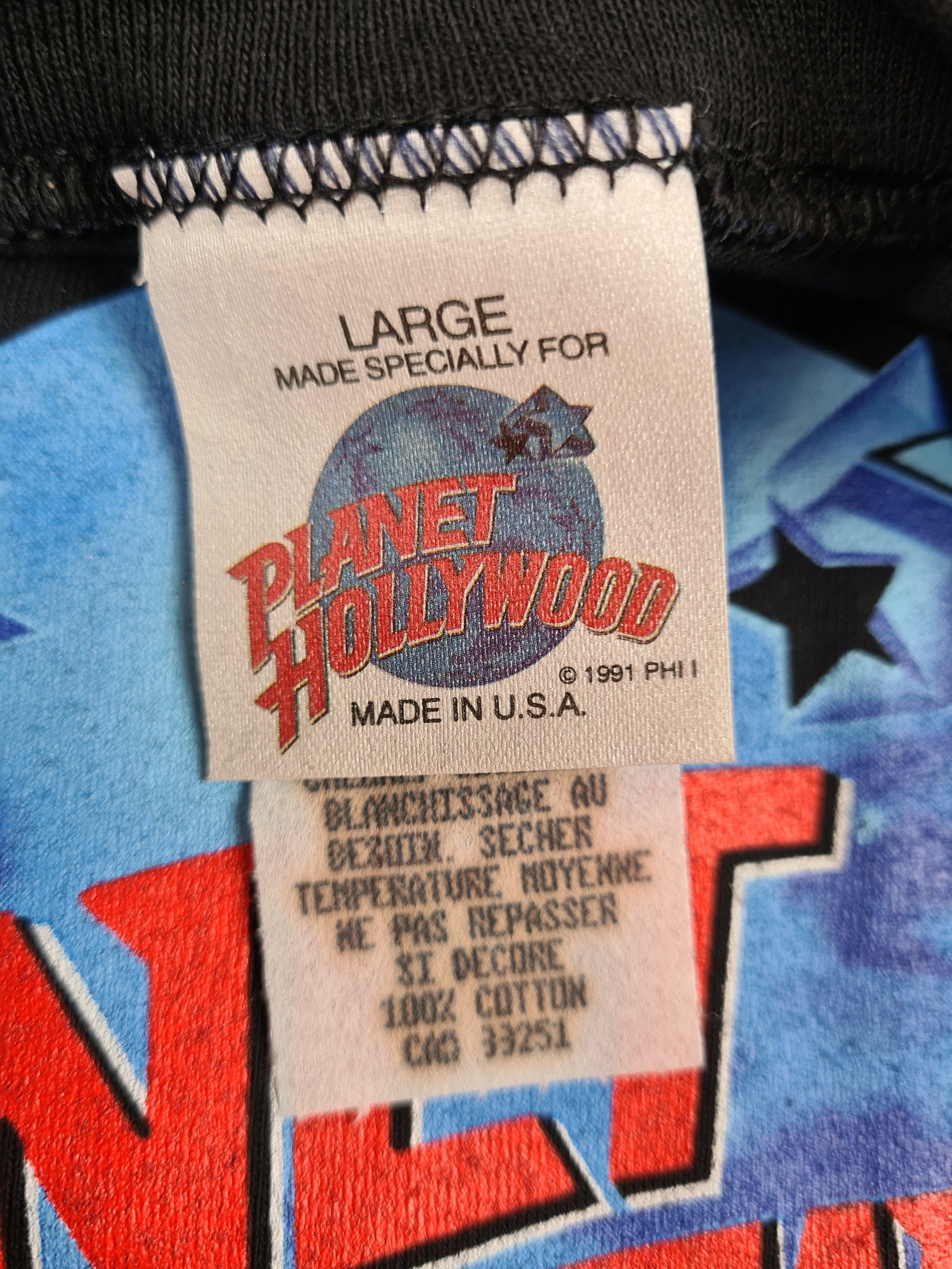 Rare! Vintage Planet Hollywood Shirt 1991 Vancouver L - RareRags