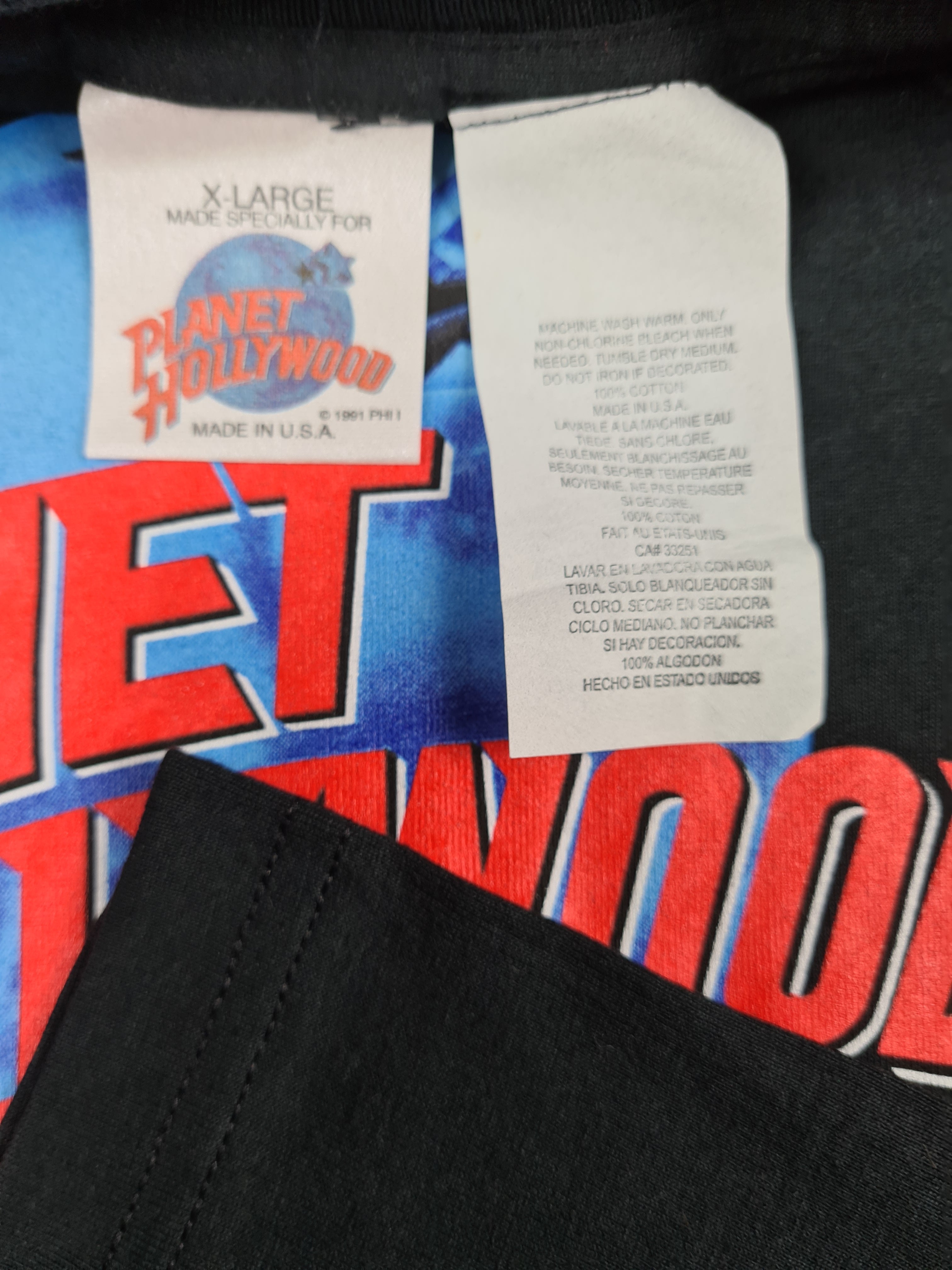 Vintage Planet Hollywood Shirt 1991 Toronto  XL - RareRags