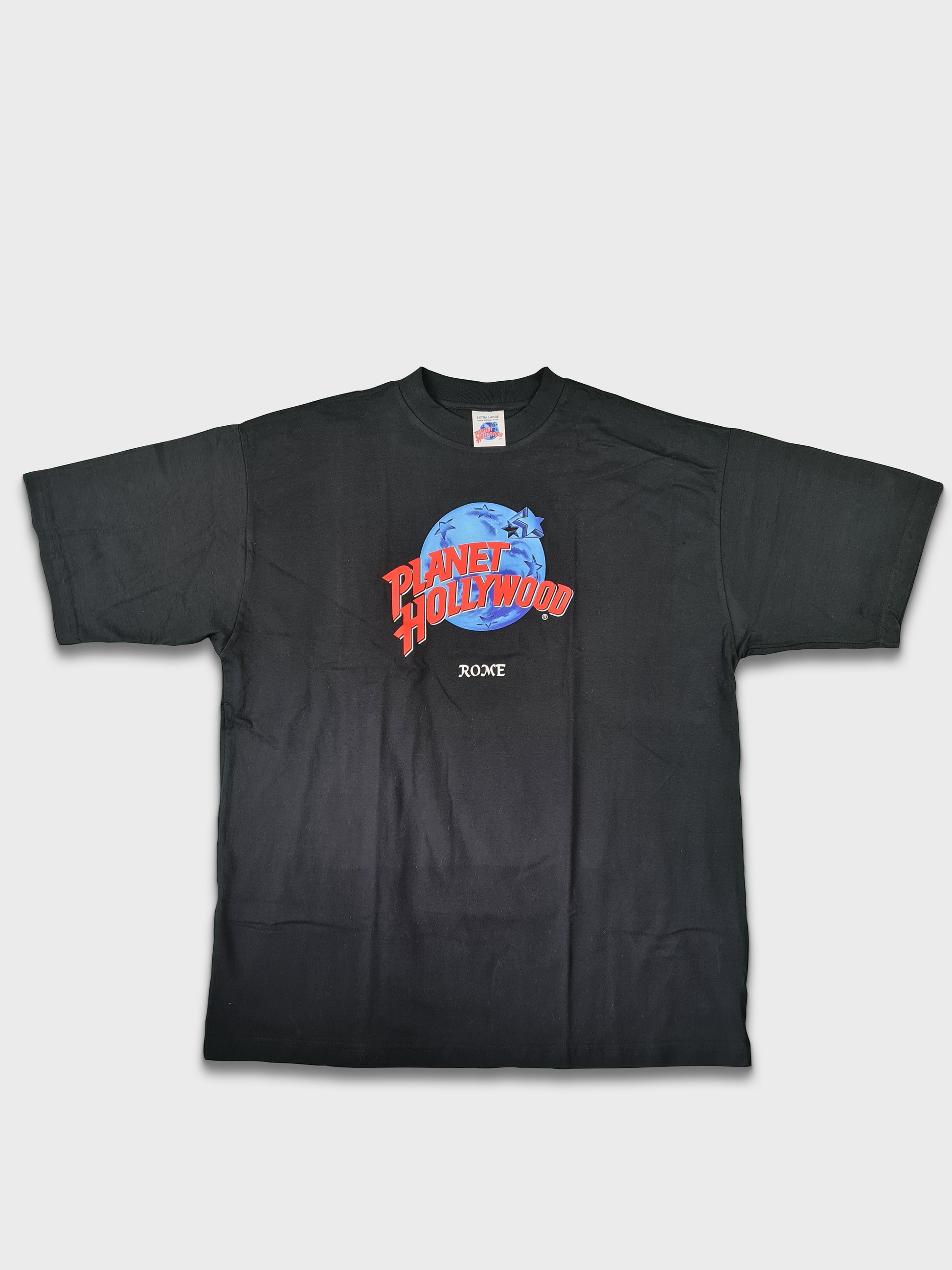 Vintage Planet Hollywood Shirt Rome Schwarz XL - RareRags
