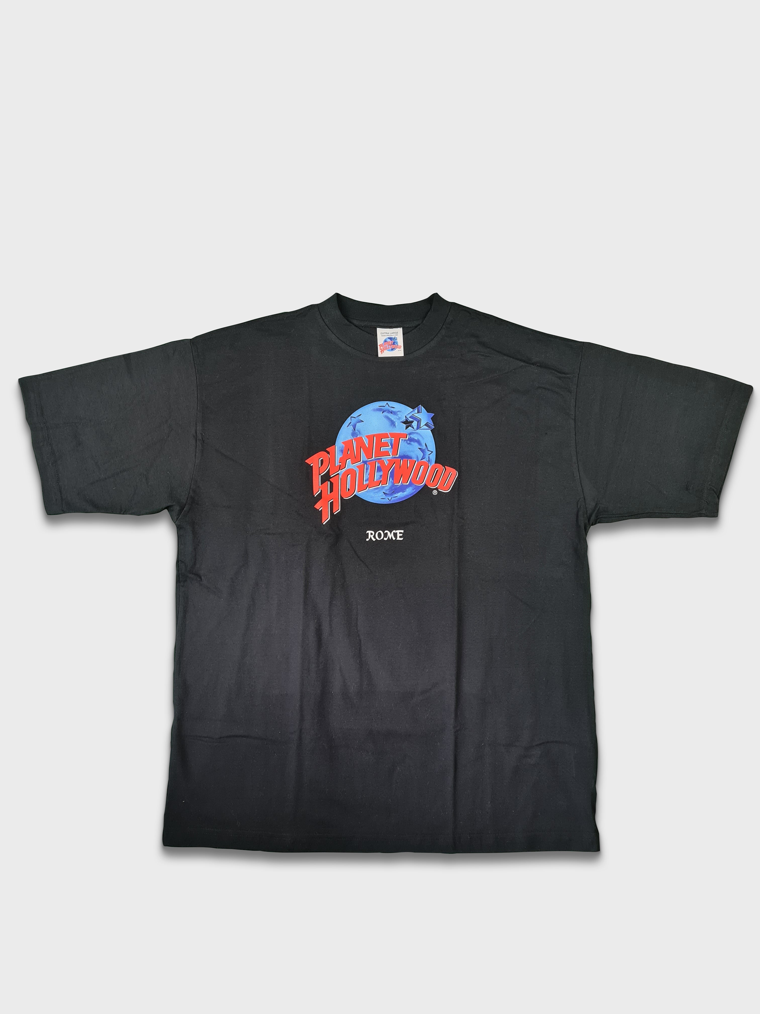 Vintage Planet Hollywood Shirt Rome Schwarz XL - RareRags