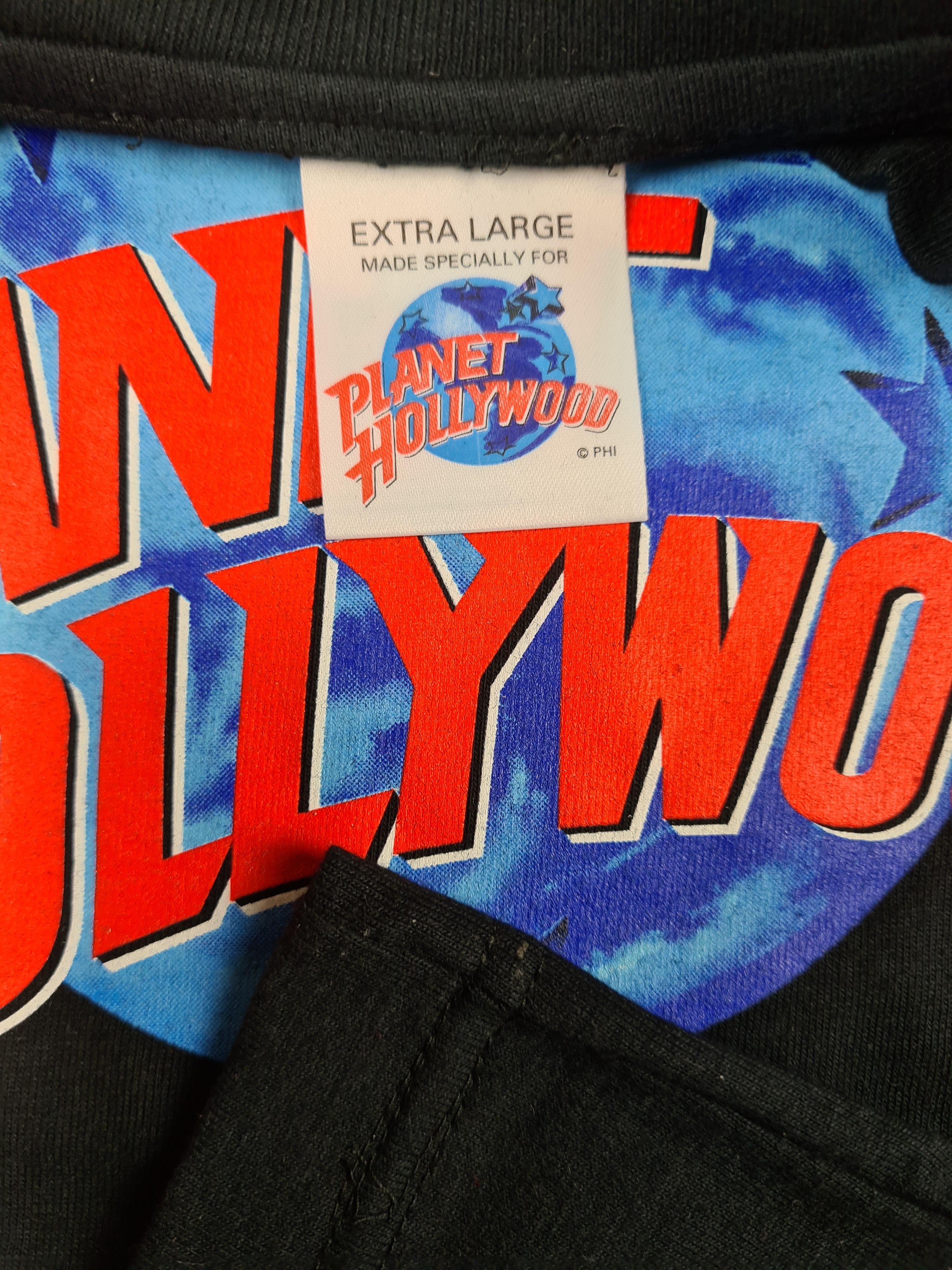 Vintage Planet Hollywood Shirt Rome Schwarz XL - RareRags