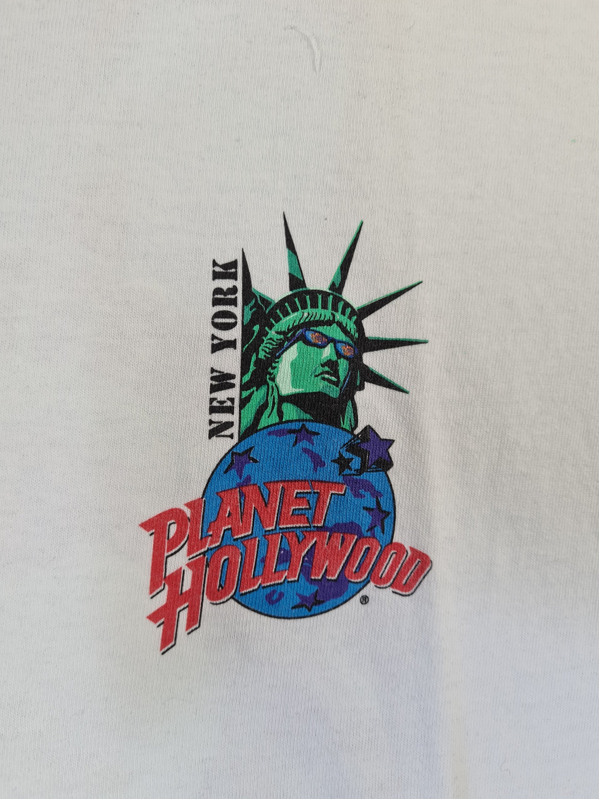 Vintage Planet Hollywood Shirt 1991 New York Statue of Liberty  XL - RareRags