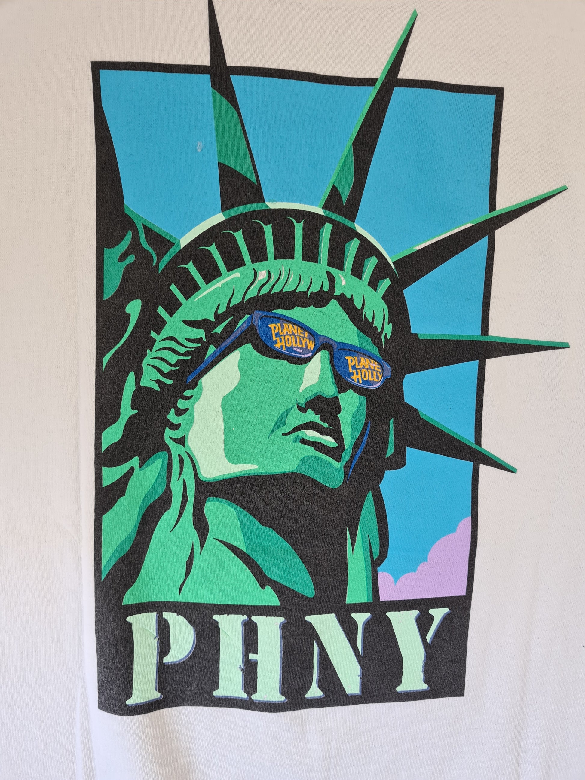Vintage Planet Hollywood Shirt 1991 New York Statue of Liberty  XL - RareRags