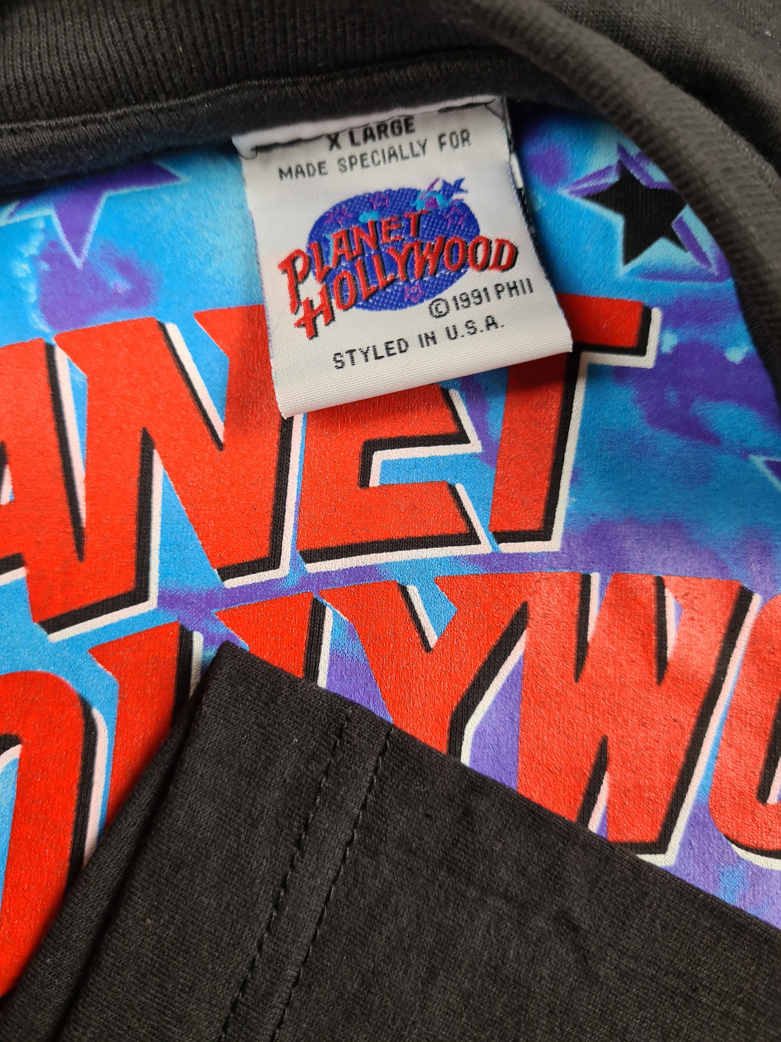 Vintage Planet Hollywood Shirt 1991 Paris  XL - RareRags