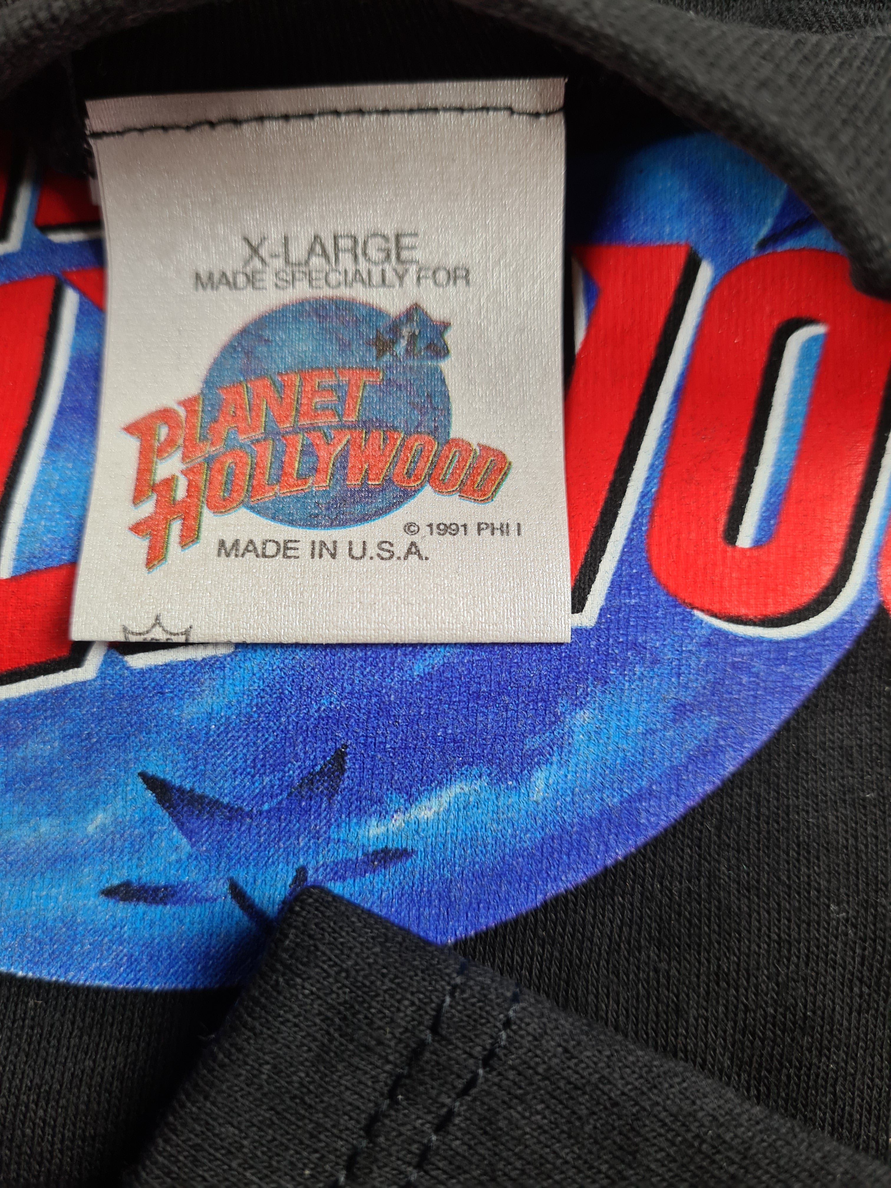 Vintage Planet Hollywood Shirt 1991 Washington, D.C.  XL - RareRags