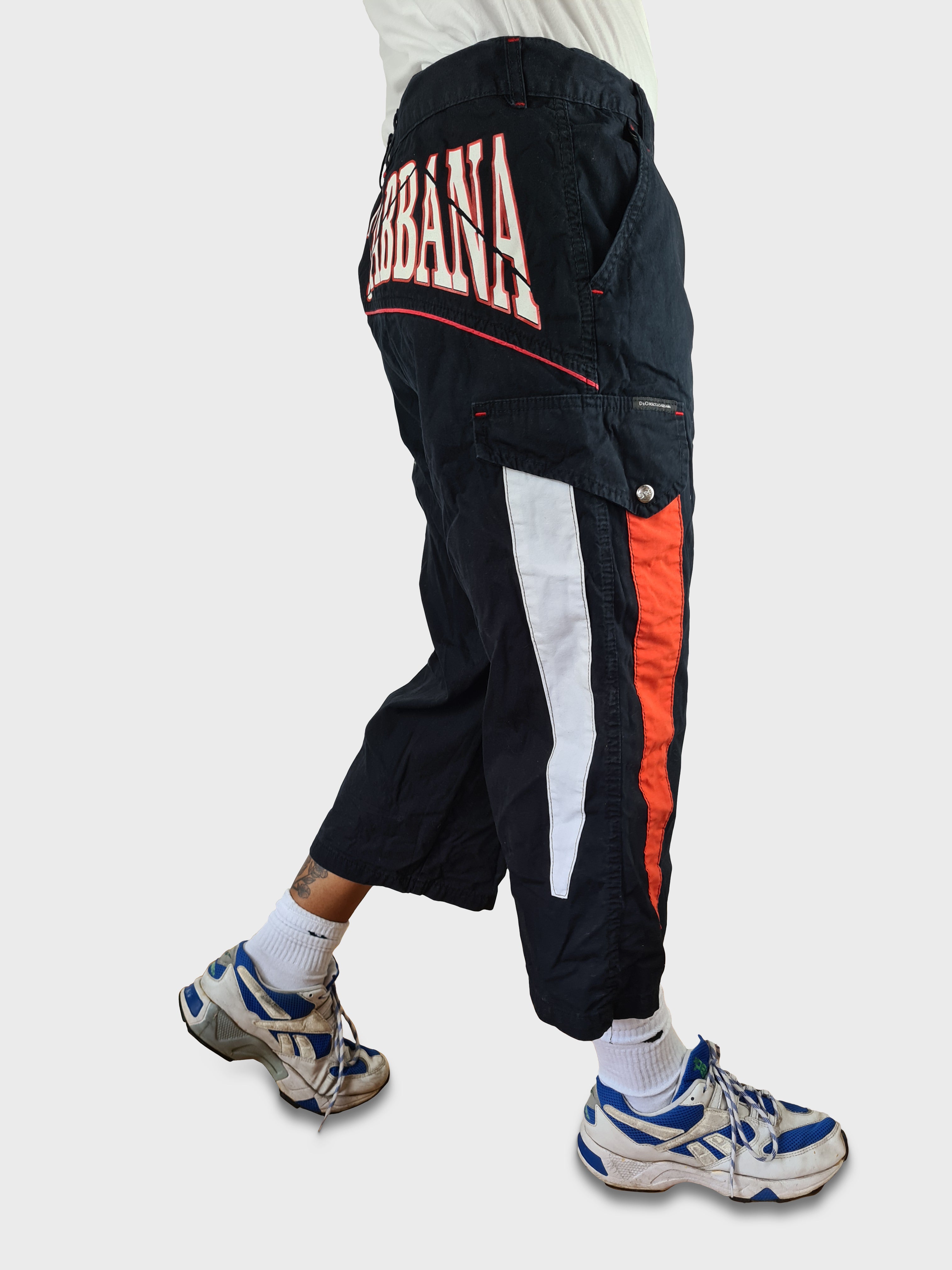 Y2K Dolce & Gabbana Hose Dreiviertel Spellout 34 - RareRags