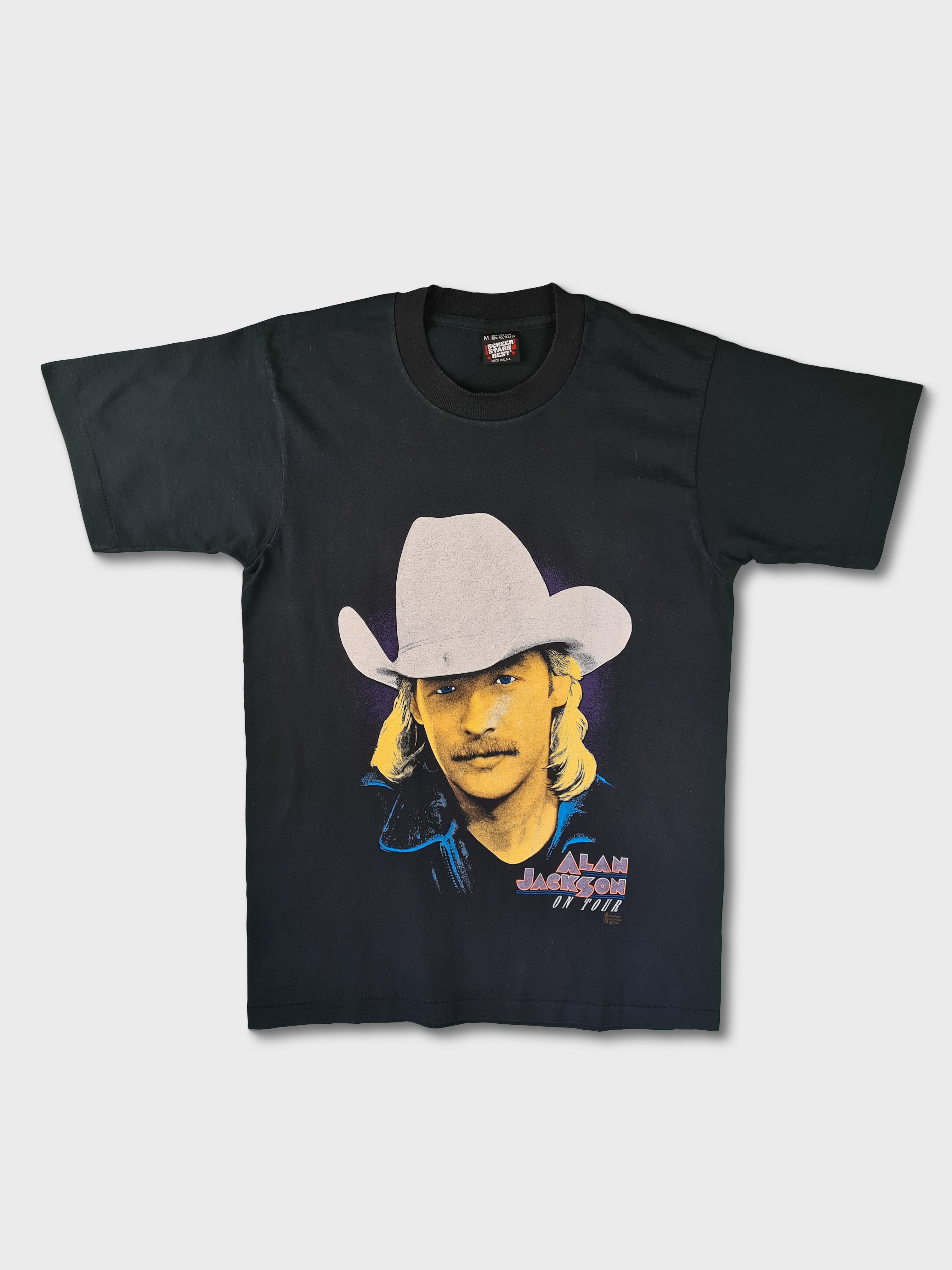 Rare! Vintage Alan Jackson Shirt Tour "Dont Rock The Jukebox" 1992 M - RareRags