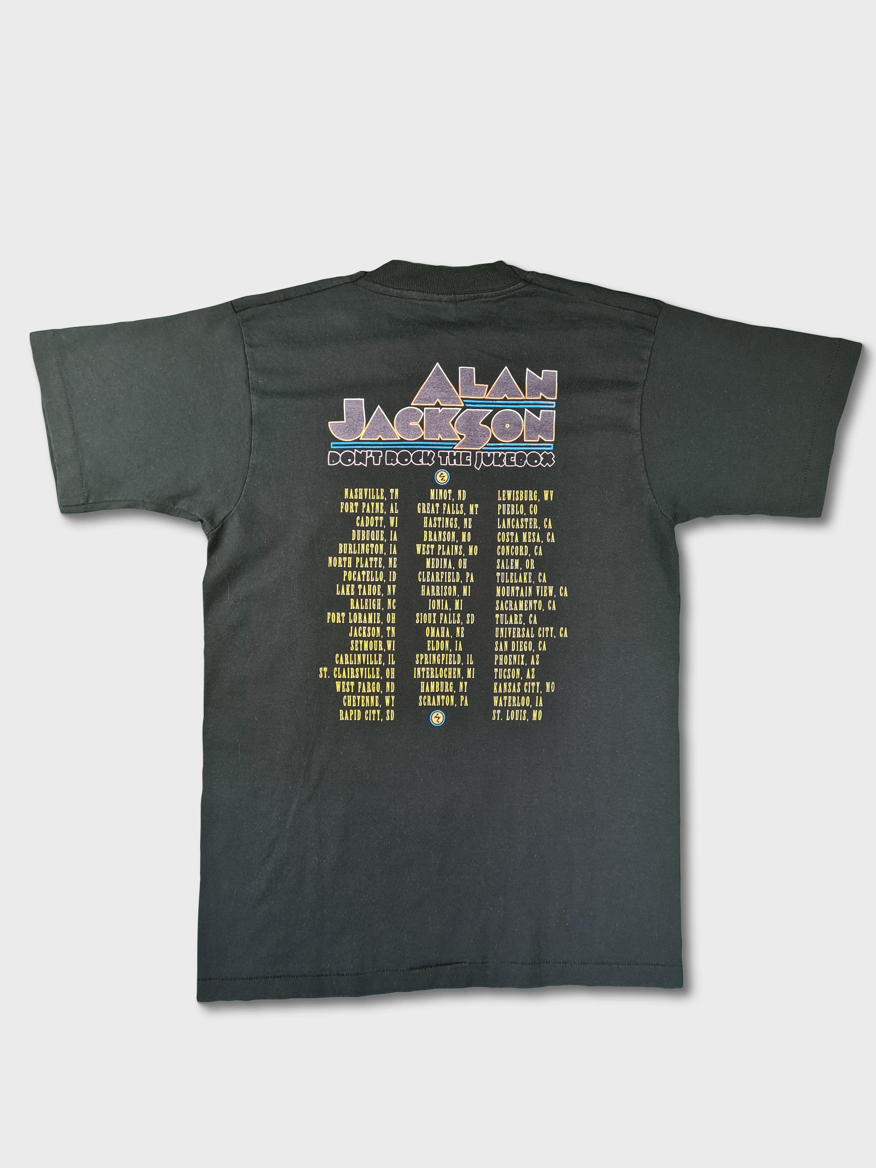 Rare! Vintage Alan Jackson Shirt Tour "Dont Rock The Jukebox" 1992 M - RareRags