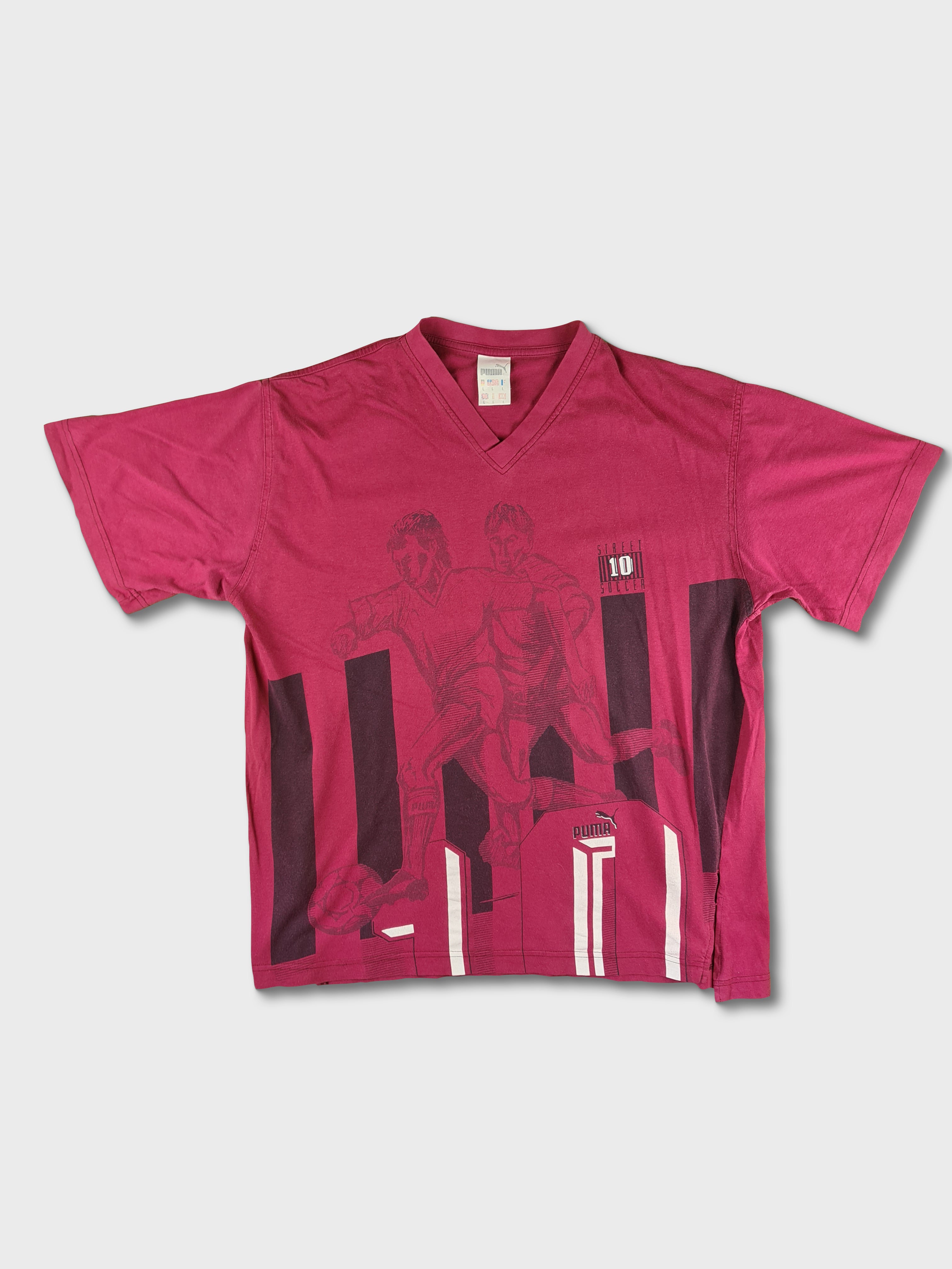 Vintage Puma Shirt Fußball Sport Print L