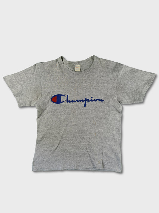 Rare! Vintage Champion Shirt 80s Spellout Single Stitched Made In Italy S