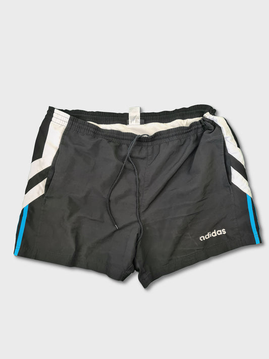 Vintage Adidas Shorts Schwarz Blau XL