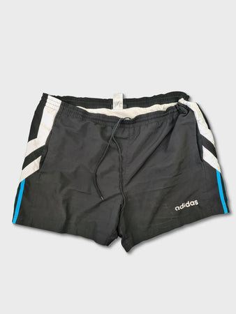 Vintage Adidas Shorts Schwarz Blau XL