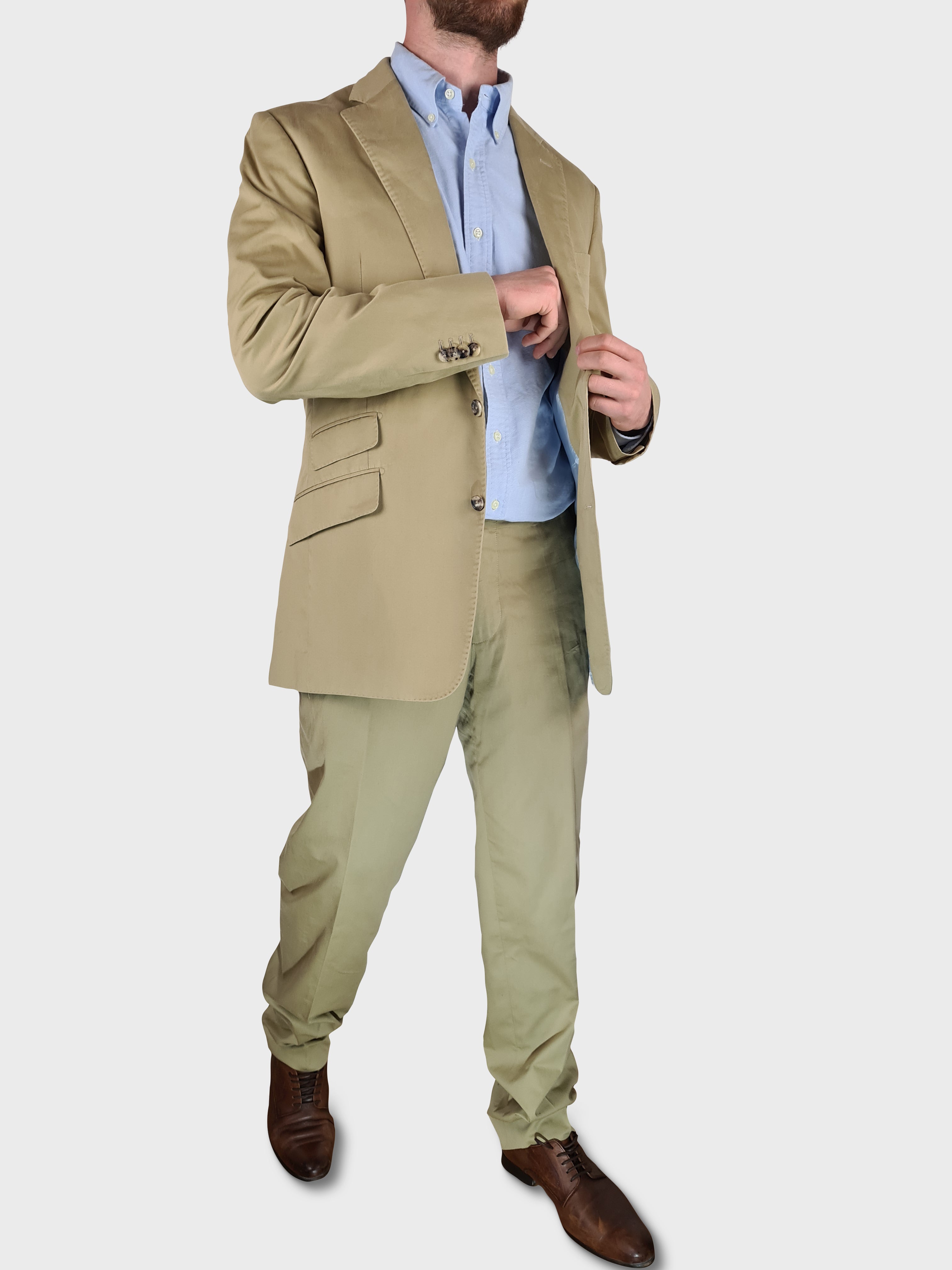 Designer Loro Piana Anzug Made In EU Für Weil Sand M-L - RareRags