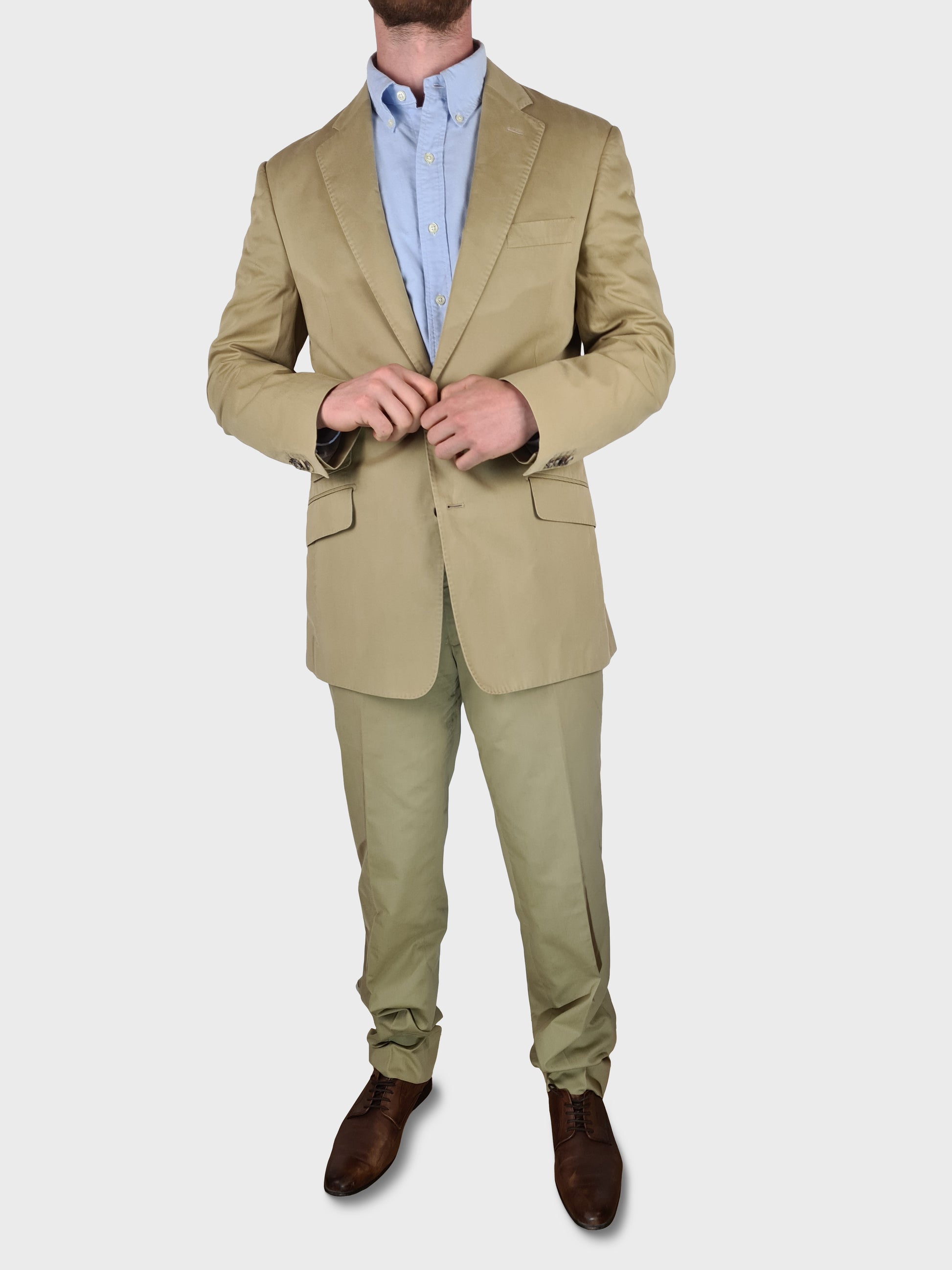 Designer Loro Piana Anzug Made In EU Für Weil Sand M-L - RareRags