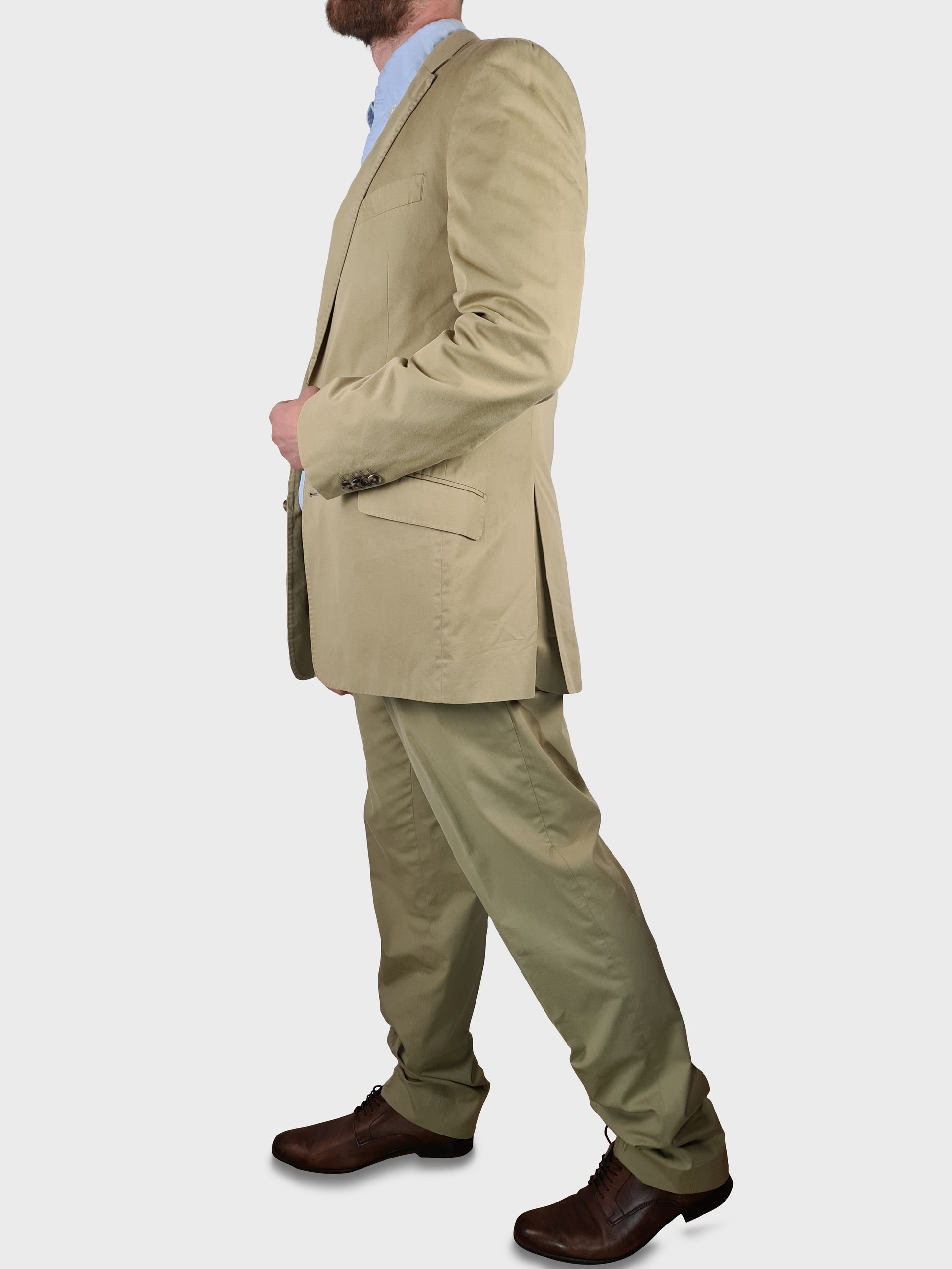 Designer Loro Piana Anzug Made In EU Für Weil Sand M-L - RareRags