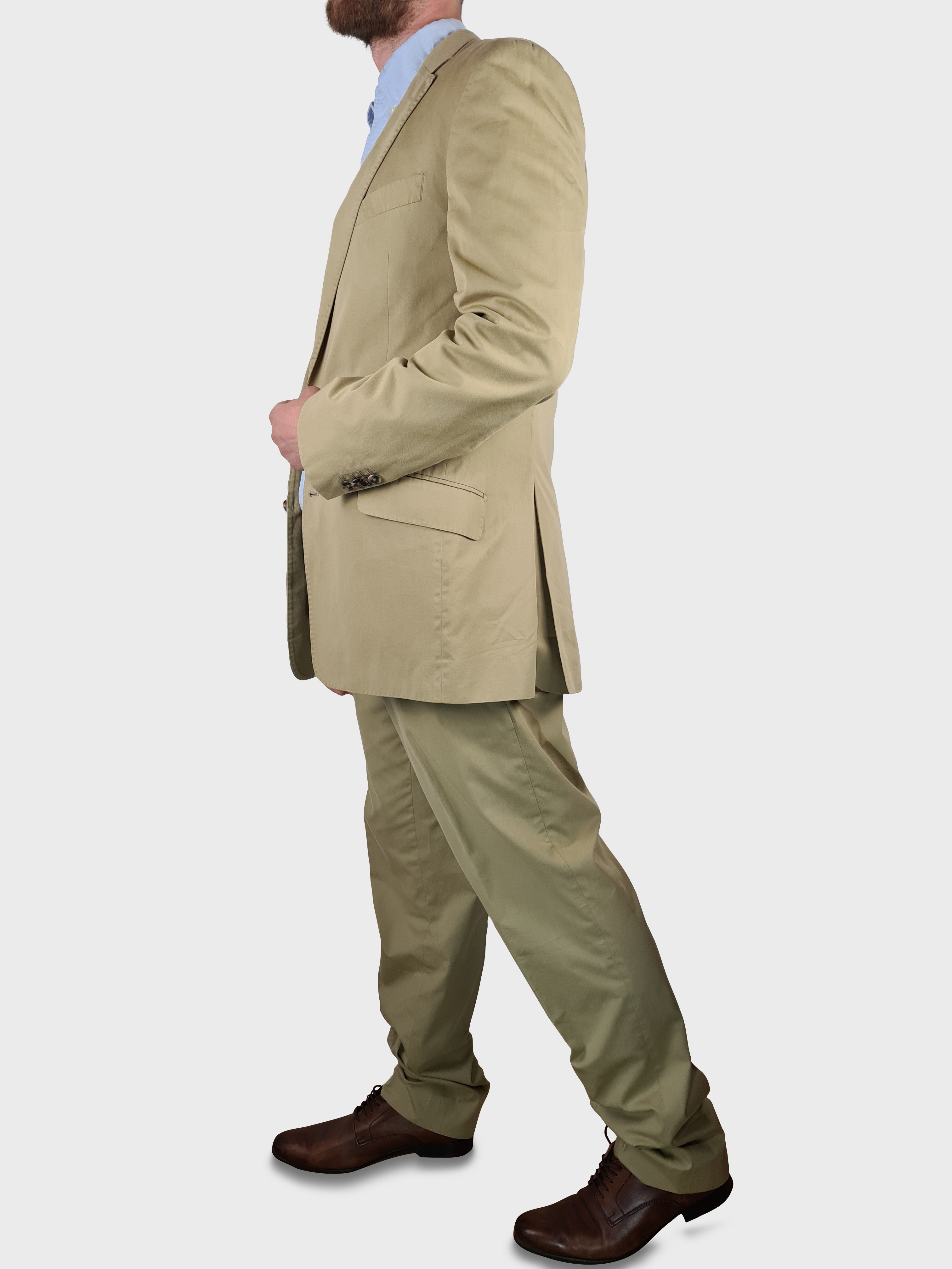 Designer Loro Piana Anzug Made In EU Für Weil Sand M-L - RareRags