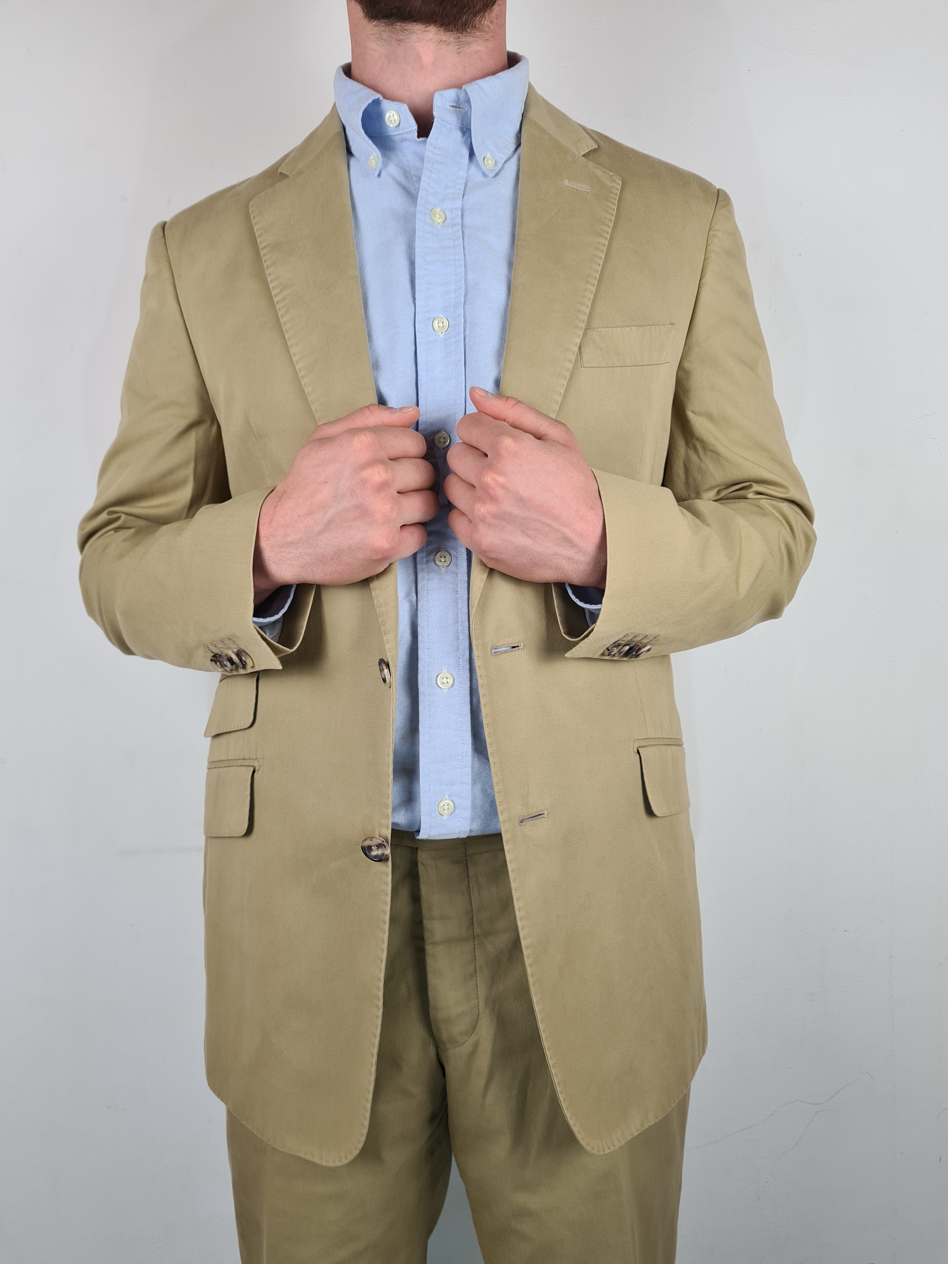 Designer Loro Piana Anzug Made In EU Für Weil Sand M-L - RareRags