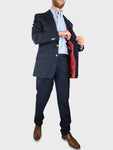 Designer Loro Piana Anzug Sayn Made In EU 2011 Dunkelblau M-L