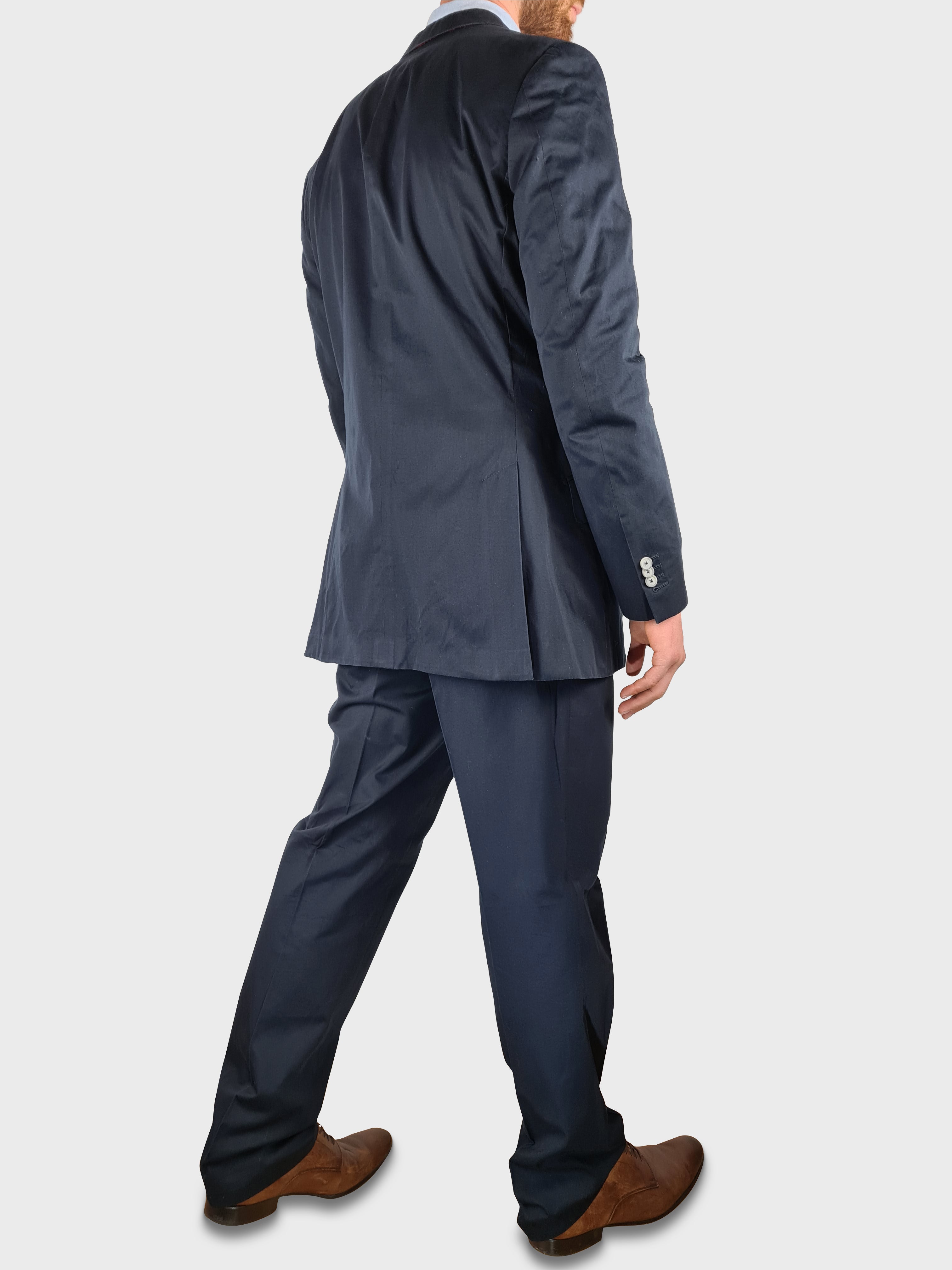 Designer Loro Piana Anzug Sayn Made In EU 2011 Dunkelblau M-L - RareRags