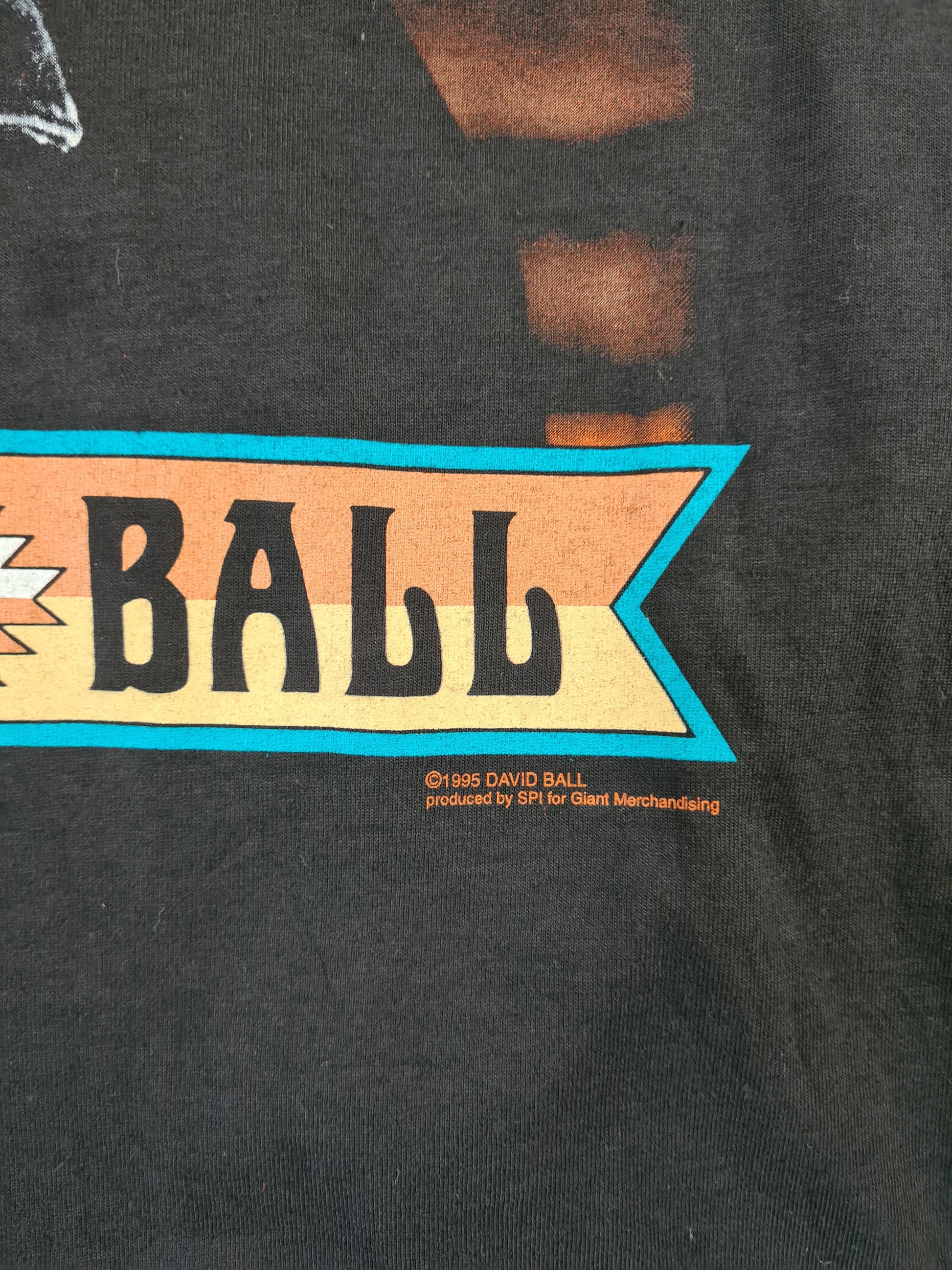 Rare! Vintage Giant Shirt David Ball Tour 1995 XL - RareRags