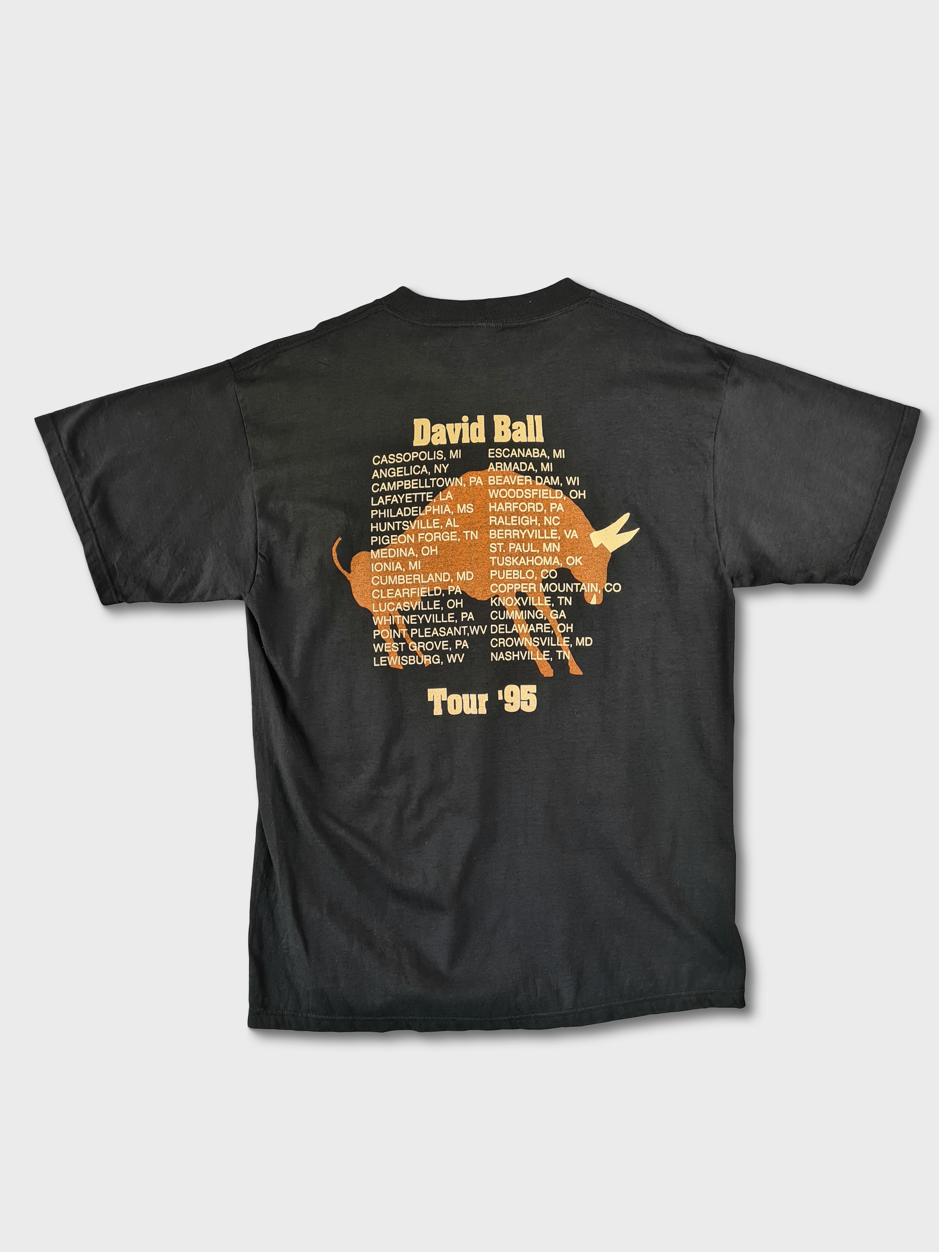 Rare! Vintage Giant Shirt David Ball Tour 1995 XL - RareRags