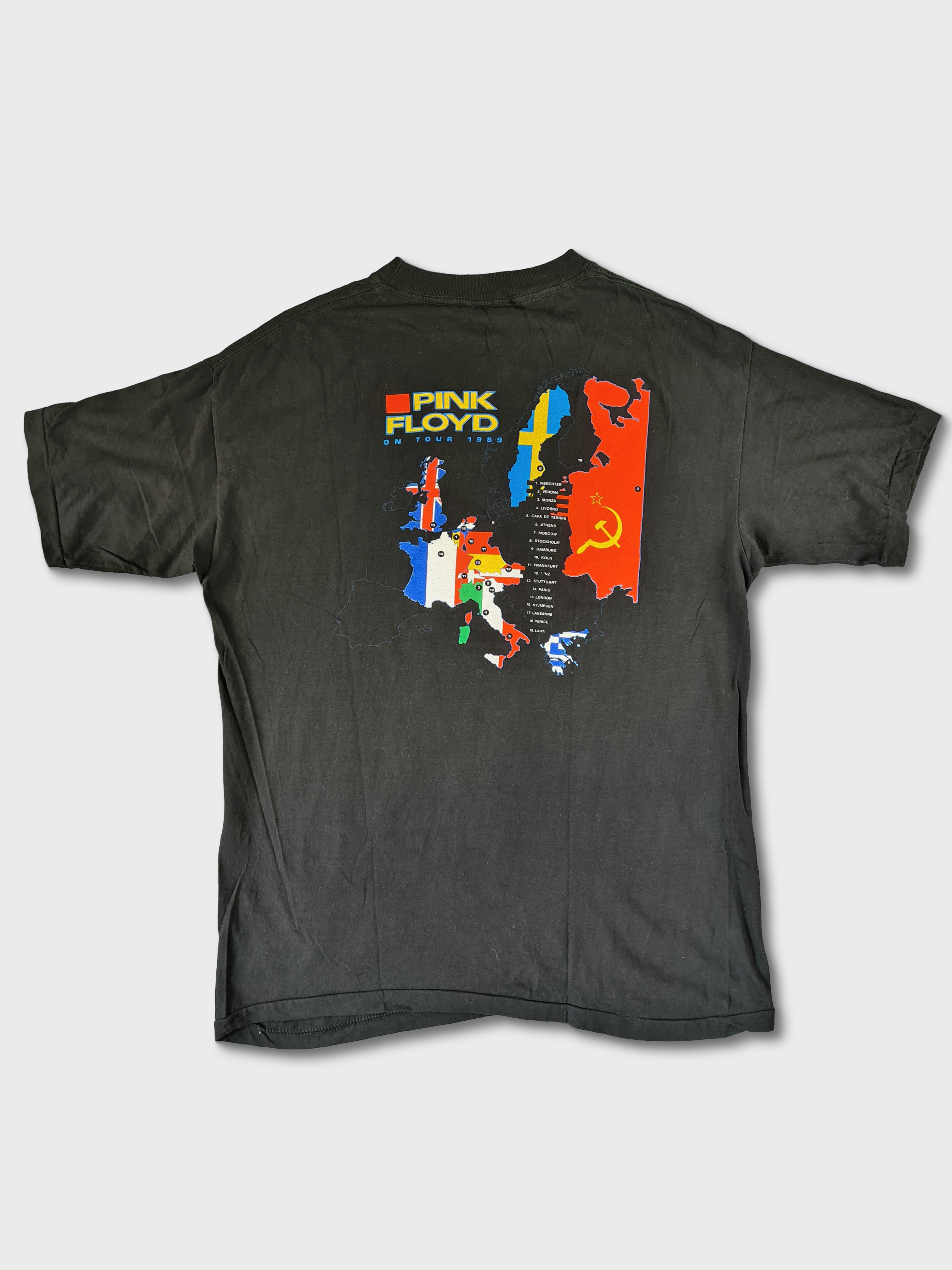 Rare! Vintage Pink Floyd Shirt Tour 1989 Single Stitched XL - RareRags