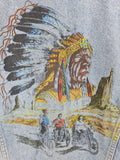 Vintage Lee Cooper Weste Native American X Biker Indigene Print  L-XL