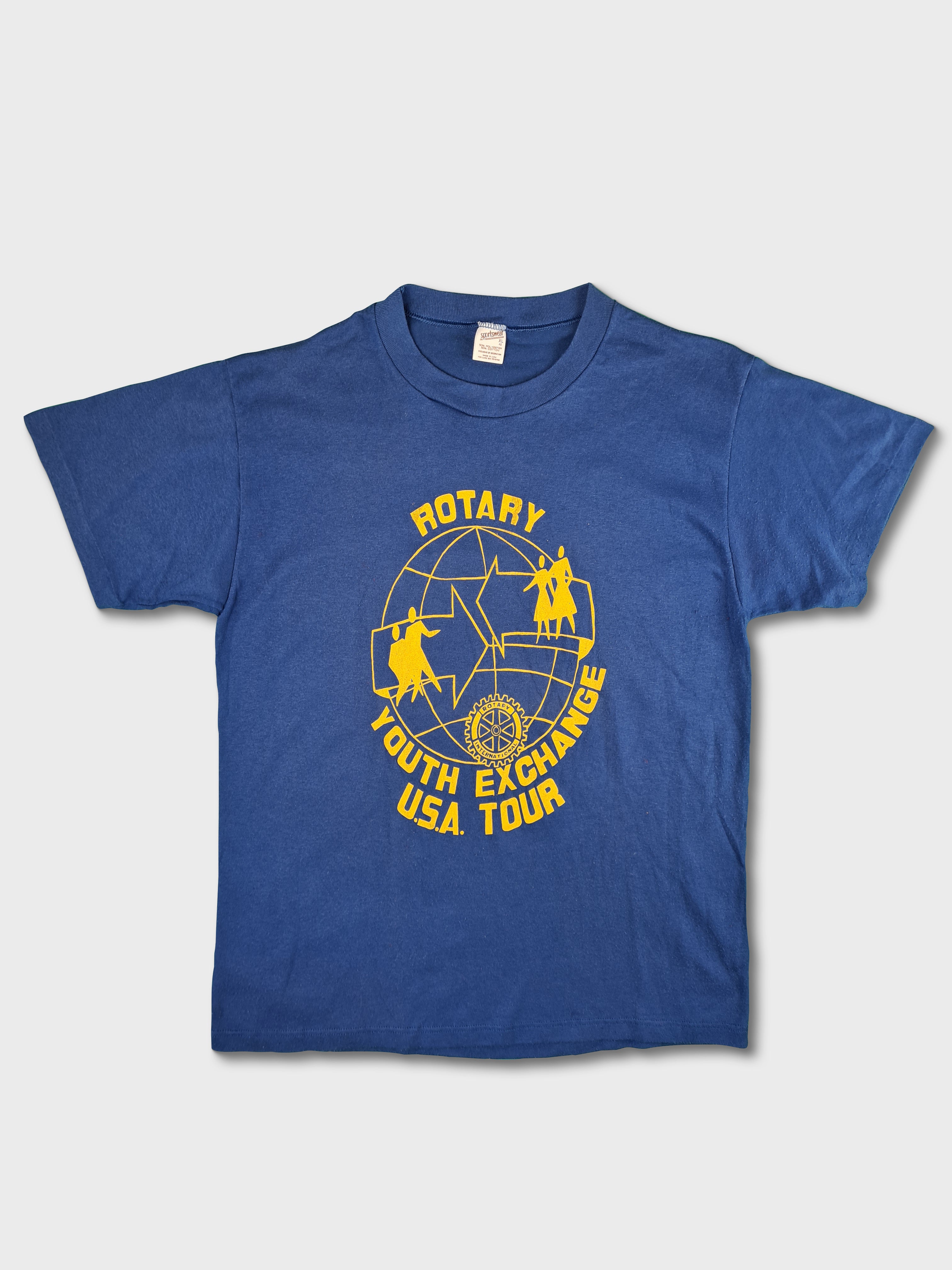 Vintage Sportswear Shirt Rotary Youthe Exchange U.S.A. Tour XL - RareRags