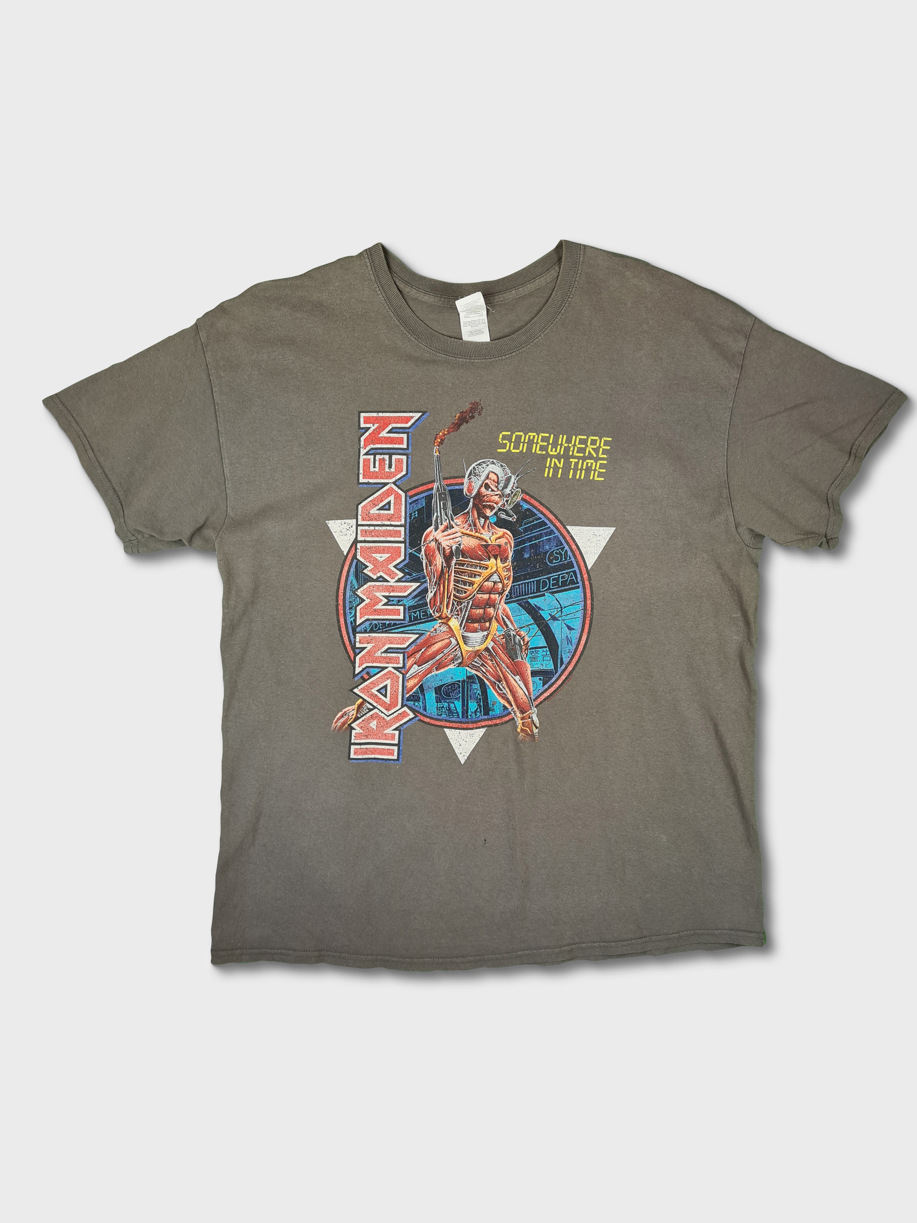 Modernes Gildan Shirt Iron Maiden Somewhere In Time XL - RareRags