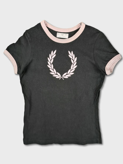 Vintage Fred Perry Shirt Frauen Big Logo S - RareRags