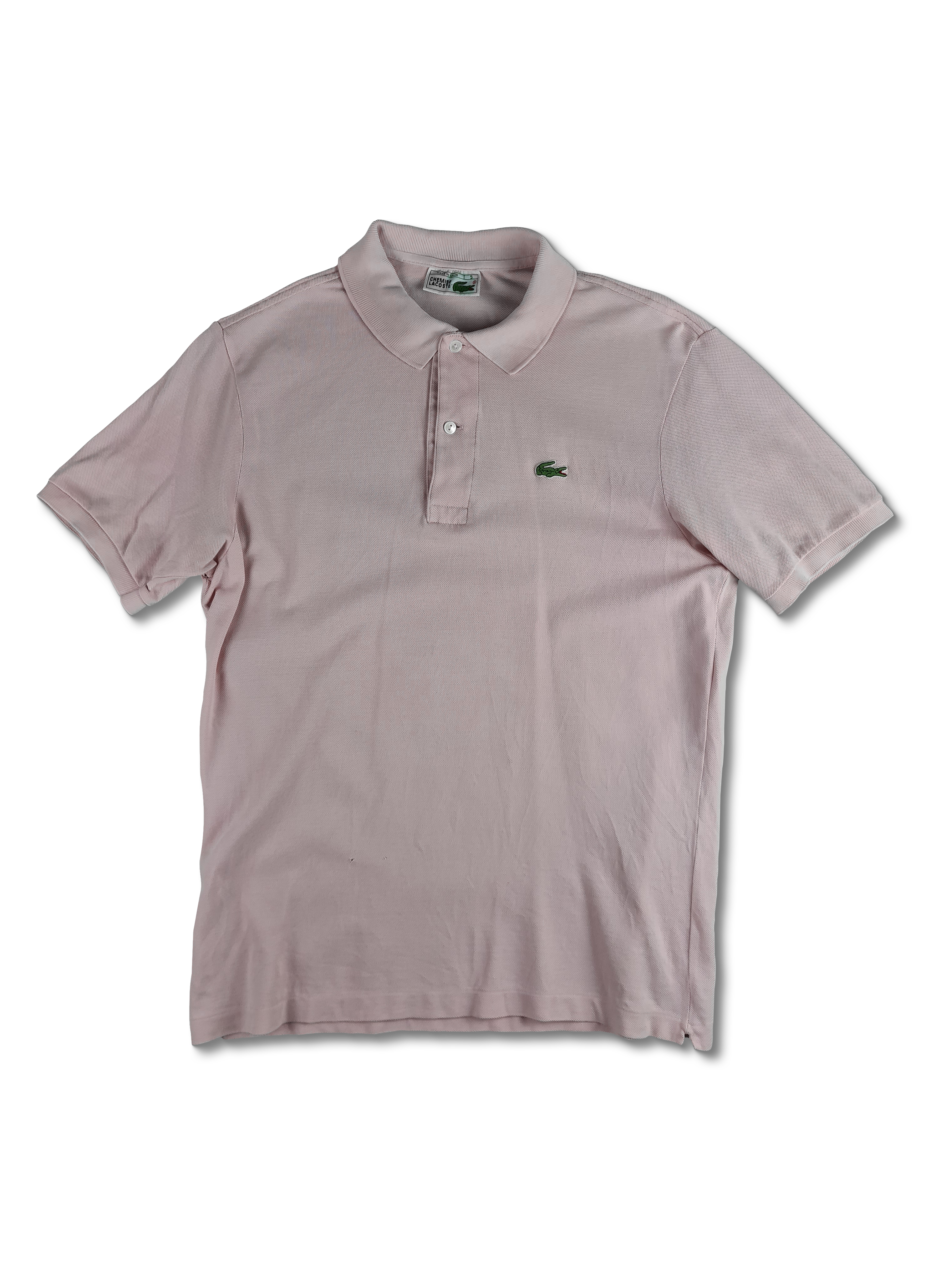Vintage Lacoste Poloshirt Made In Spain Basic Hellrosa (5) M-L