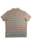 Modernes Ralph Lauren Poloshirt Gestreift Lachs Grün XXL