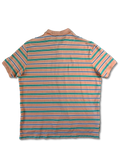 Modernes Ralph Lauren Poloshirt Gestreift Lachs Grün XXL