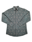 Modernes Zegna Hemd City Blumen Muster L-XL