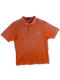 Vintage Fred Perry Poloshirt Ausgewaschen Orange (40, 102cm) M-L