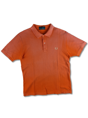 Vintage Fred Perry Poloshirt Ausgewaschen Orange (40, 102cm) M-L
