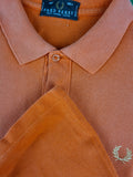 Vintage Fred Perry Poloshirt Ausgewaschen Orange (40, 102cm) M-L