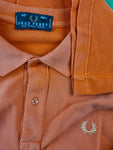 Vintage Fred Perry Poloshirt Ausgewaschen Orange (40, 102cm) M-L