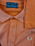 Vintage Fred Perry Poloshirt Ausgewaschen Orange (40, 102cm) M-L