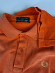 Vintage Fred Perry Poloshirt Ausgewaschen Orange (40, 102cm) M-L