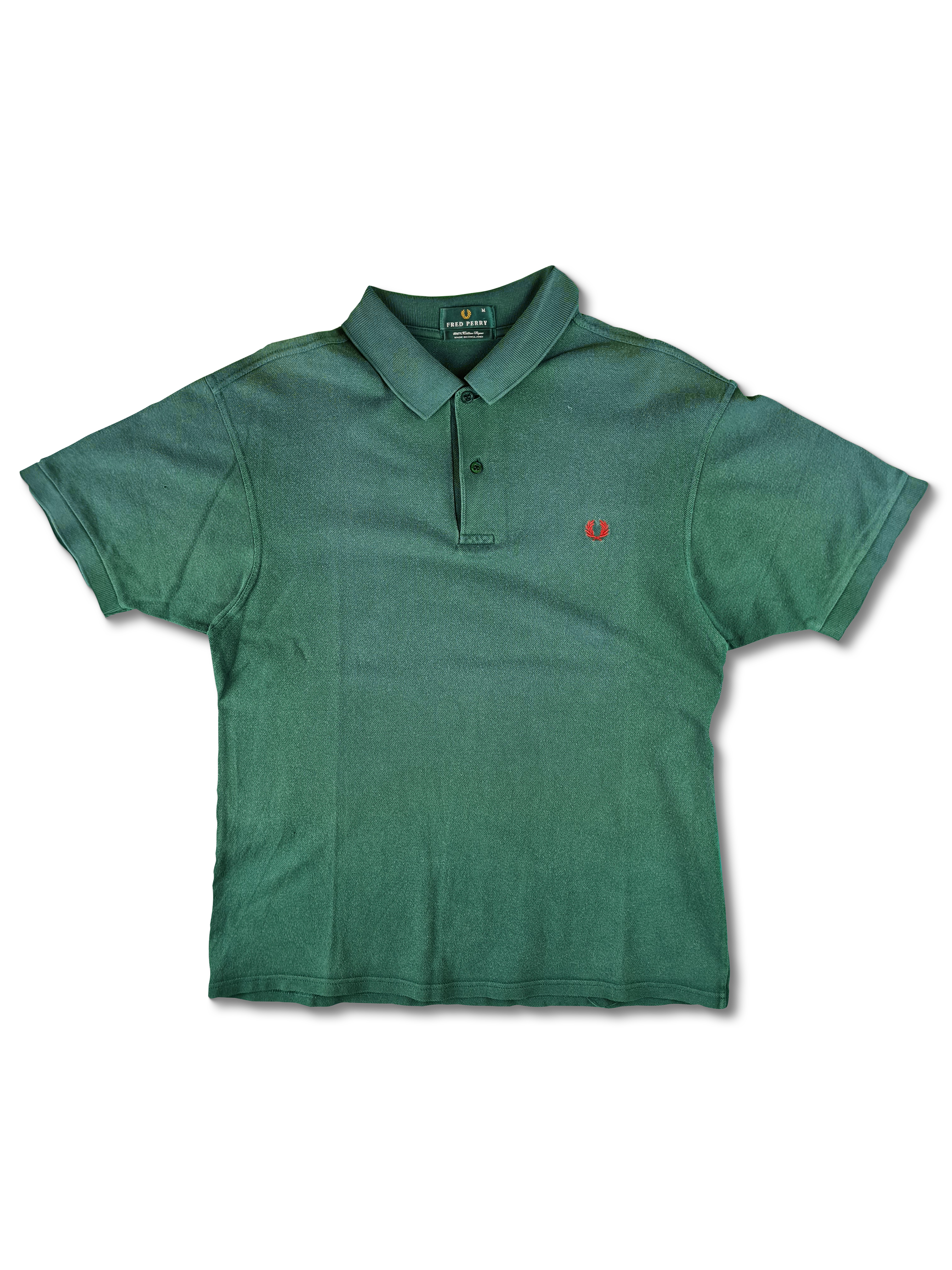 Vintage Fred Perry Poloshirt Made In England Grün M