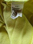 Vintage Lacoste Poloshirt Reißverschluss Brusttasche Gelb (7) XXL