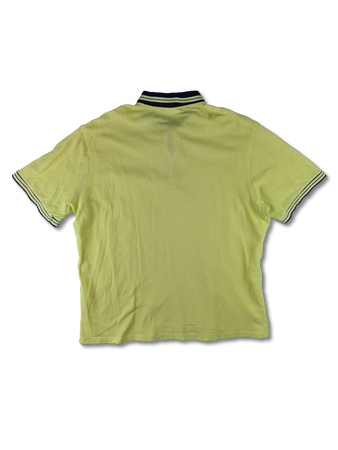 Vintage Lacoste Poloshirt Reißverschluss Brusttasche Gelb (7) XXL