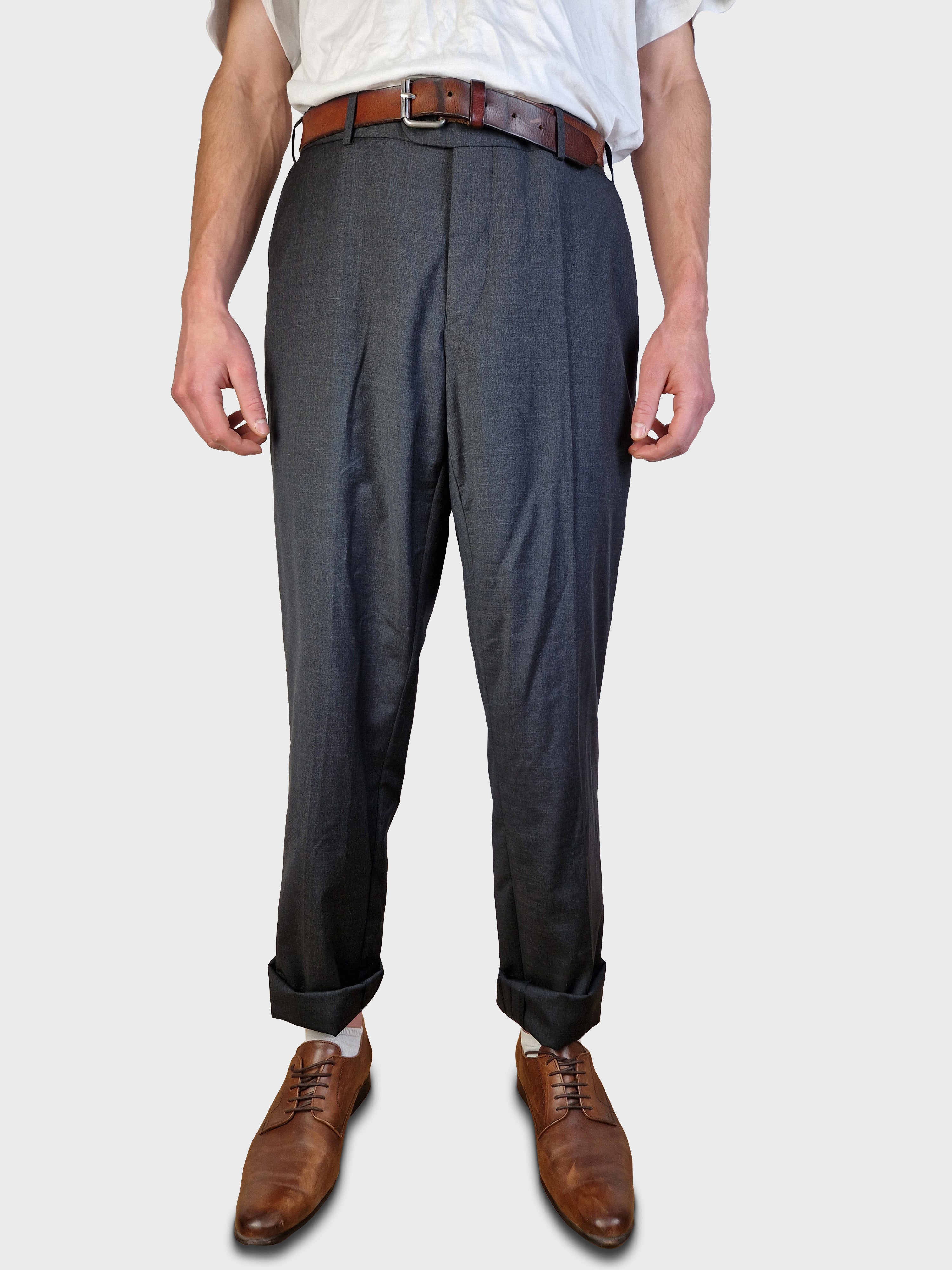 Moderne Loro Piana Anzughose Travellight 100% New Zealand Merino Wool L-XL - RareRags