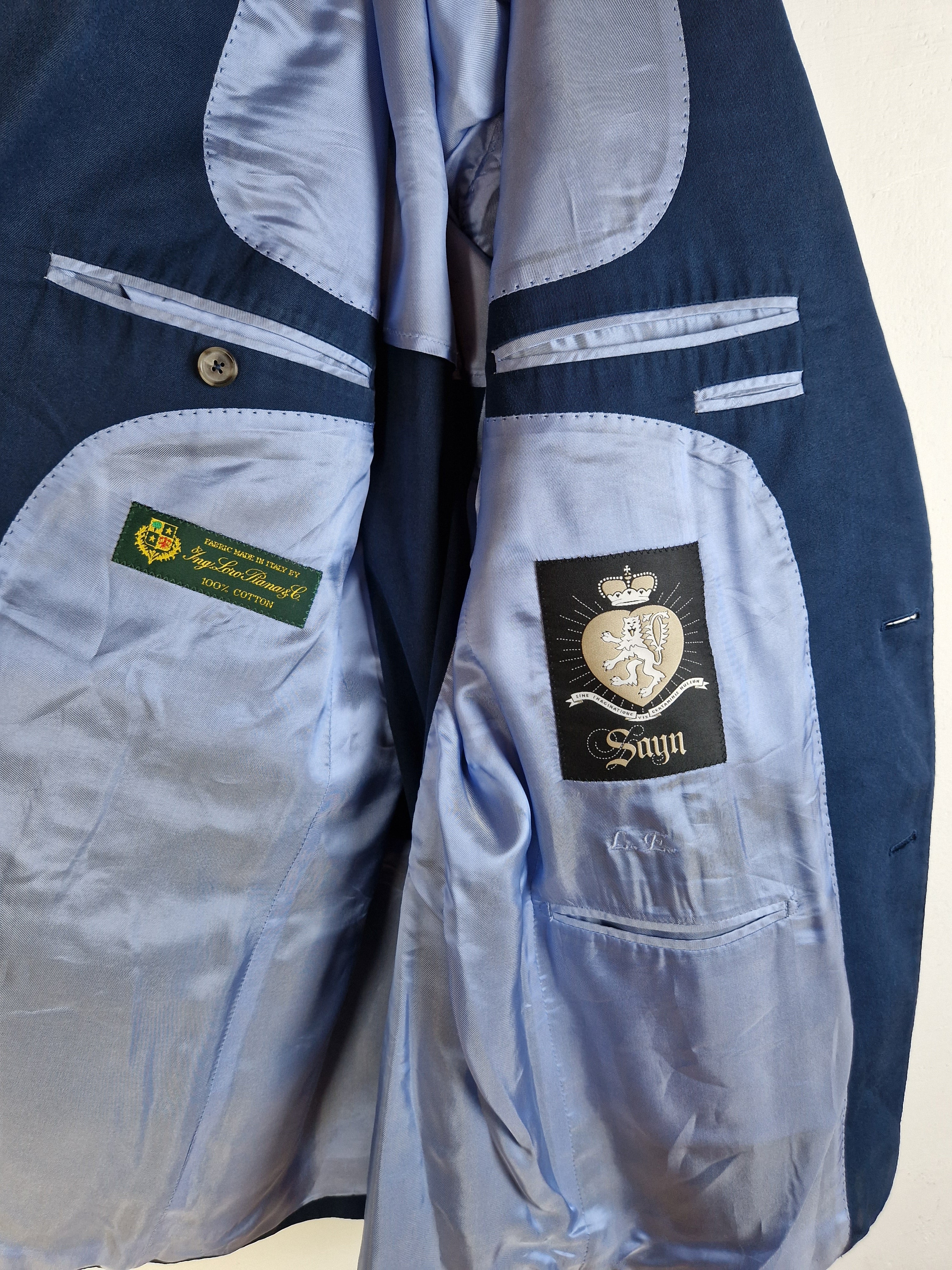 Modernes Sayn Sakko Aus Loro Piana Stoff Made In Italy L-XL - RareRags