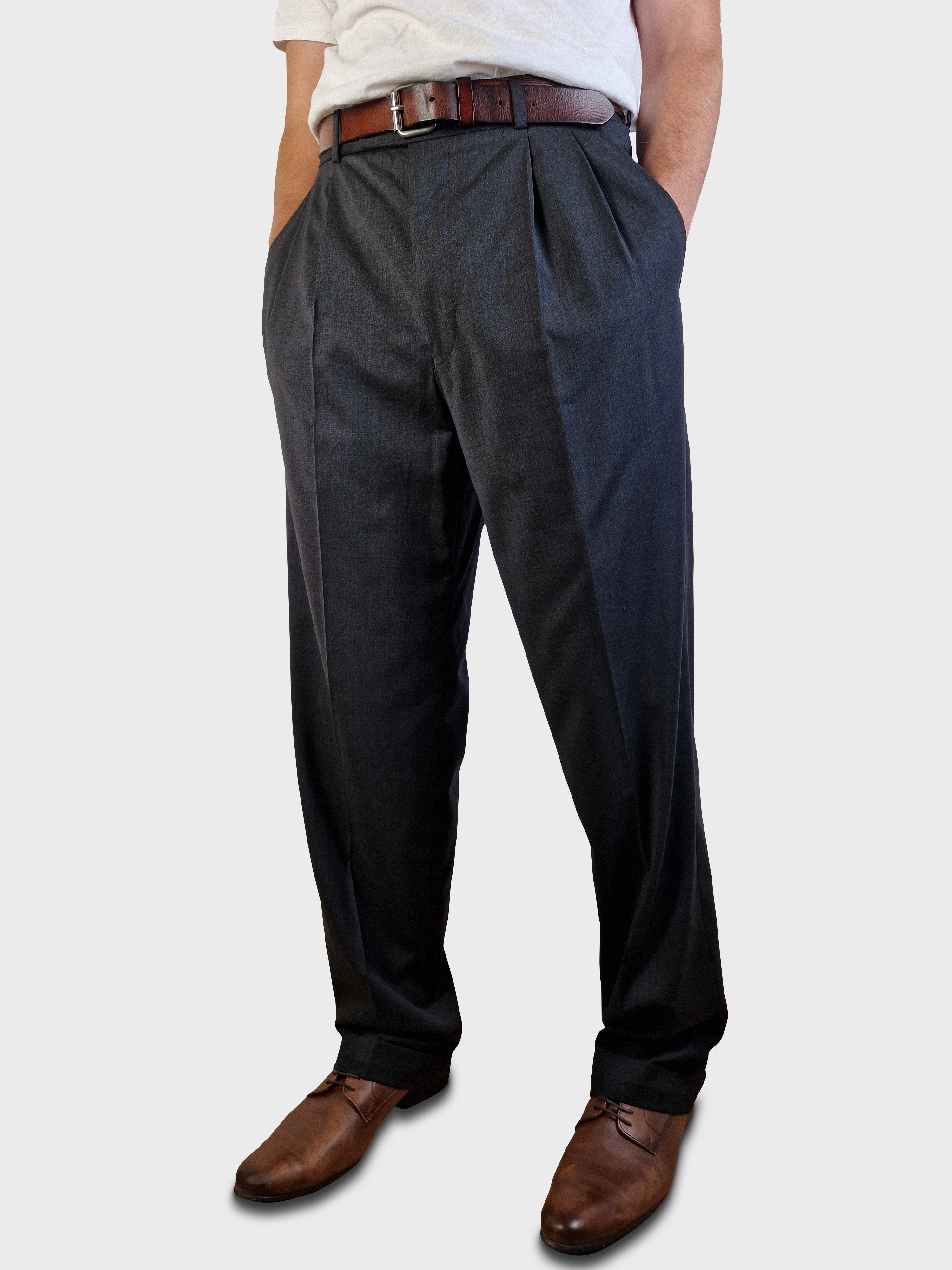 Vintage Loro Piana Anzughose Windsor Super 100'S Extreme L-XL - RareRags