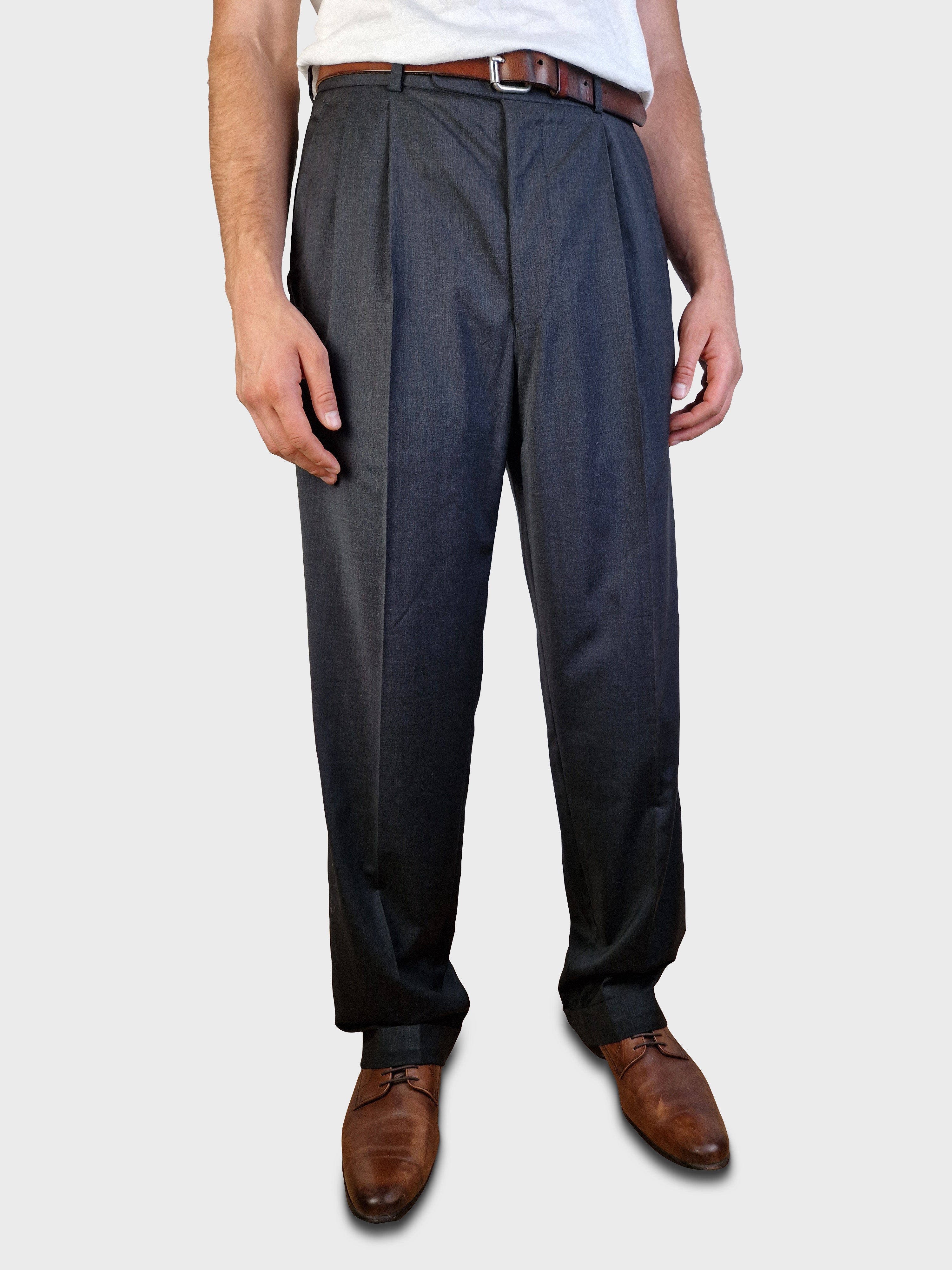 Vintage Loro Piana Anzughose Windsor Super 100'S Extreme L-XL - RareRags